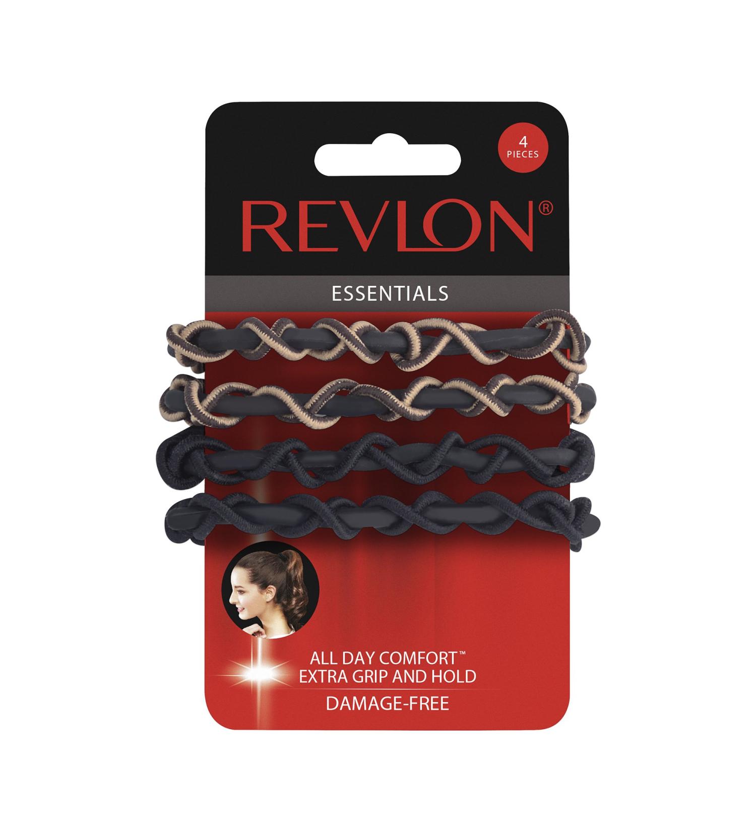 Revlon Extra Grip Silicone Hair Elastics - 4 Piece Set - Buy Online on GoSupps.com