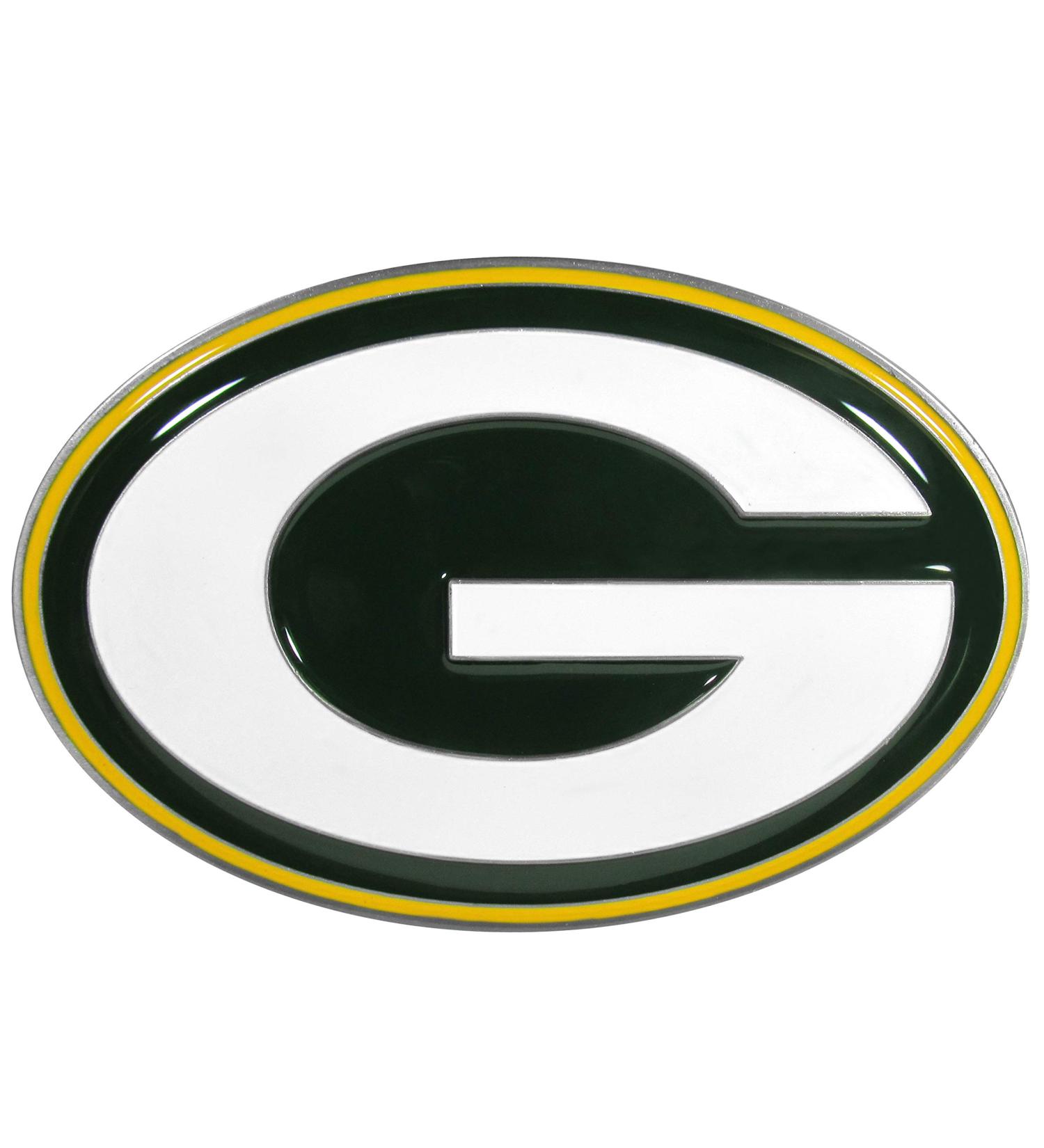 Green Bay Packers NFL Large Logo Hitch Cover - Durable & Stylish Trailer Accessory | Siskiyou Sports - Buy Online on GoSupps.com