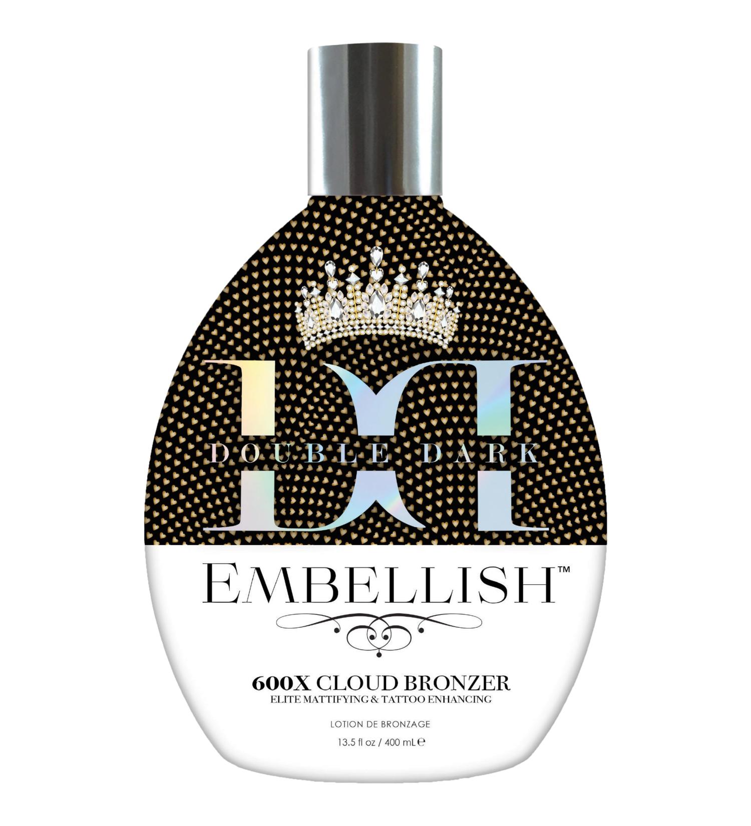 Brown Sugar Embellish Cloud Bronzer Tanning Lotion 600X Double Dark Cloud Bronzer with Mattifying Complex Copper Peptide & Hyaluronic Acid 13.5 Fl Oz - Buy Online on GoSupps.com