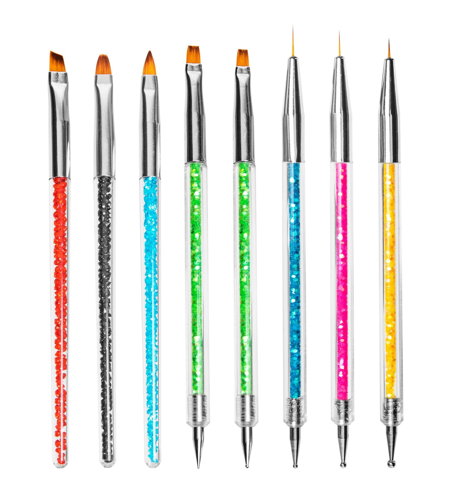 HOMEREVEL Brush Set - 8 Nail Art Brushes for Stunning Designs and Detailing - Buy Online on GoSupps.com