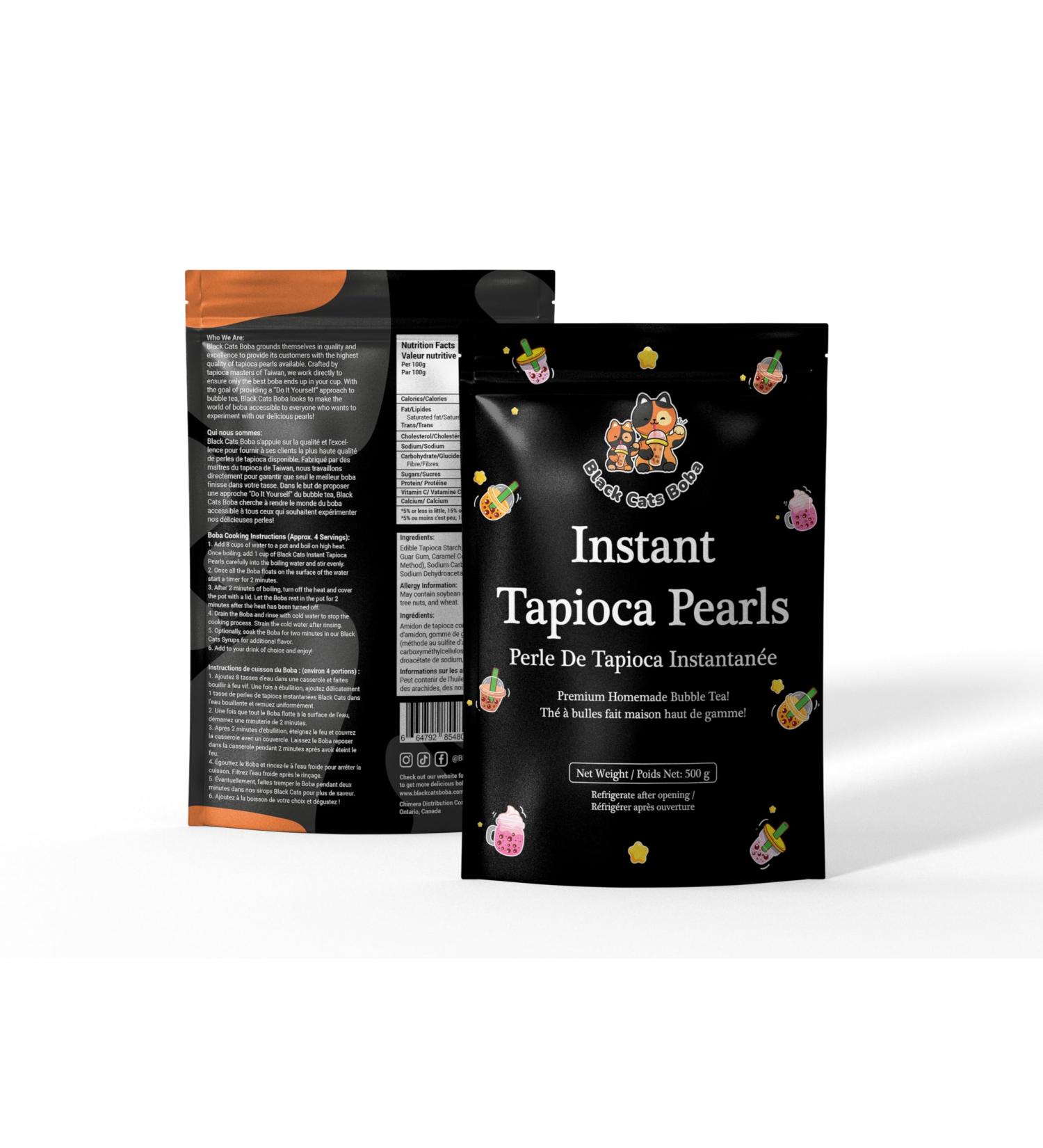 Instant Tapioca Pearls for Bubble Tea | Brown Sugar Flavor Quick-Cook Boba for Authentic Bubble Tea at Home | Ready in 3 Minutes (500 Gram) - Buy Online on GoSupps.com