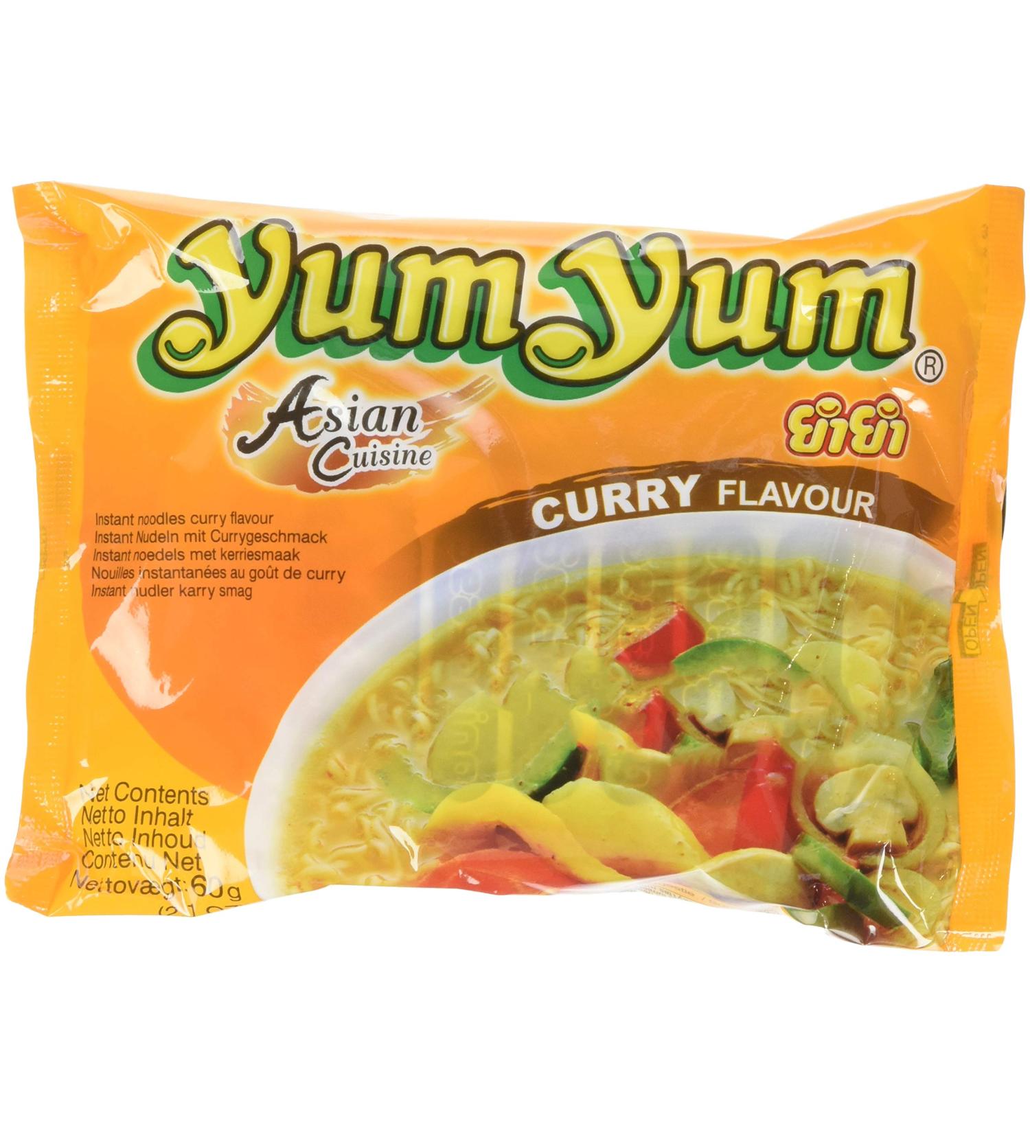 Yum Yum Instant Noodles Curry 30 x 60 g - Buy Online on GoSupps.com