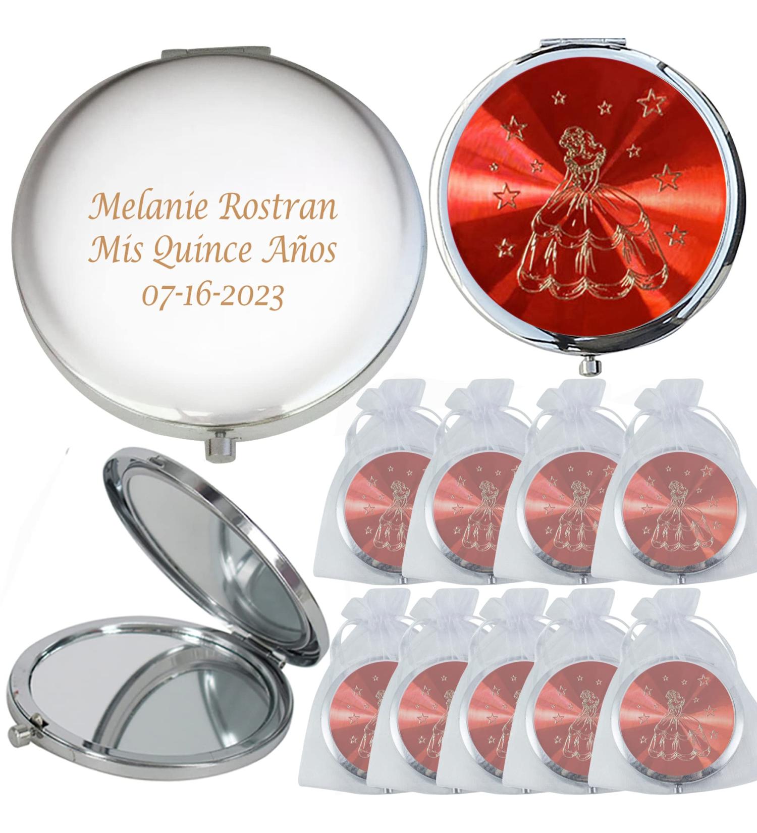 WE Mis Quince A os Compact Mirror (12 PCS) - Sweet 15, Sweet Sixteen, Quincea era, Mis 15 A os - Red - Buy Online on GoSupps.com