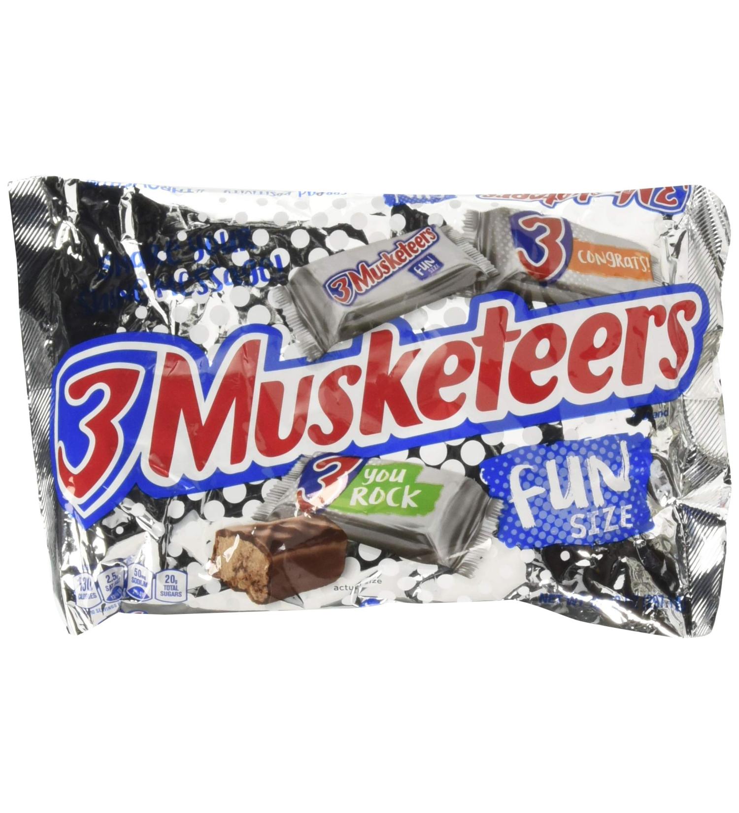 3 Musketeers Fun Size Bars 10.48 oz Bag - 2 Pack, 20.96 Ounces Total - Buy Online on GoSupps.com