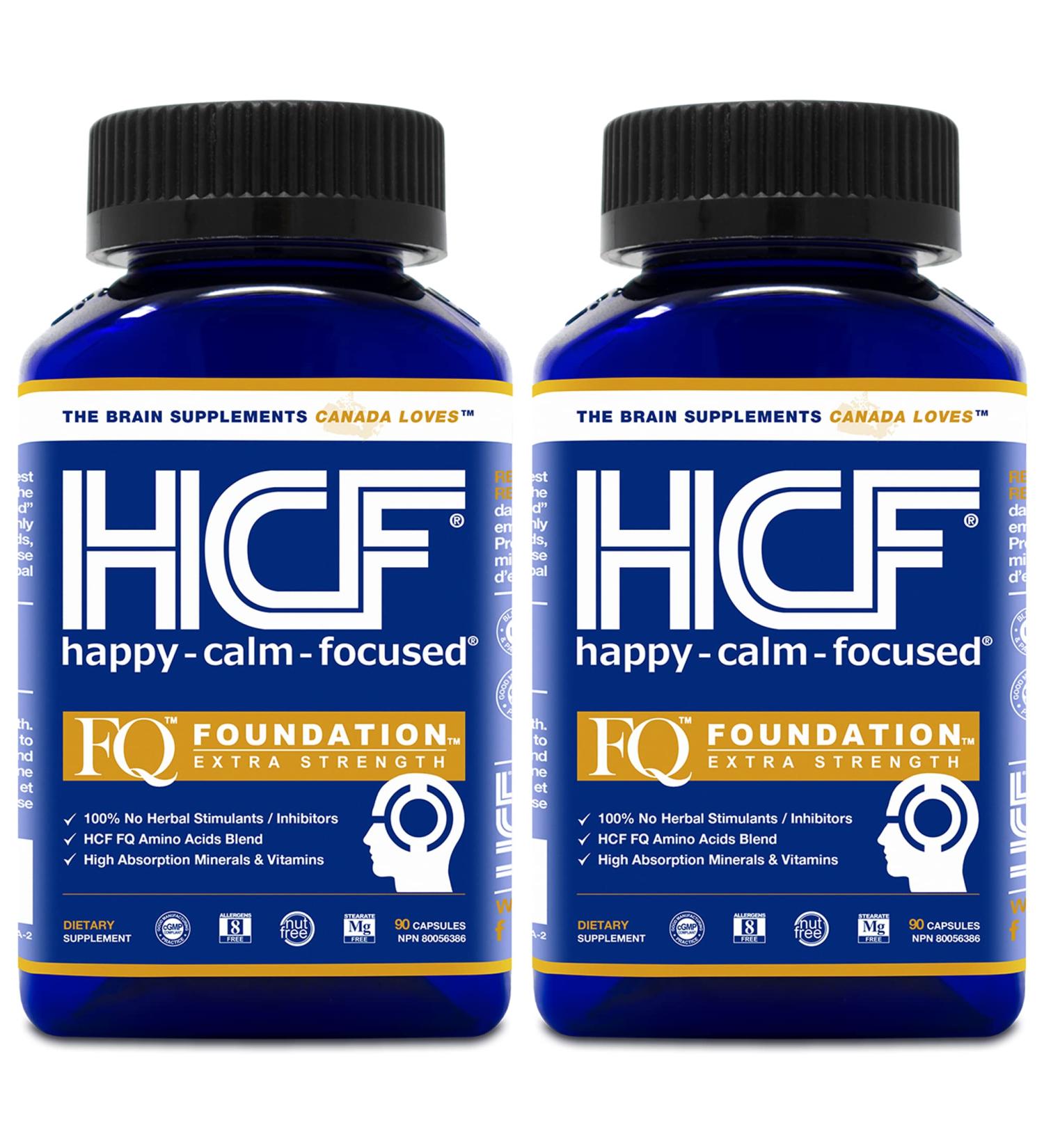 HCF Mind Boosting Supplement with Amino Acids Vitamins & Minerals for Improved Attention Focus Concentration and Cognitive Performance. (2-Pack) - Buy Online on GoSupps.com