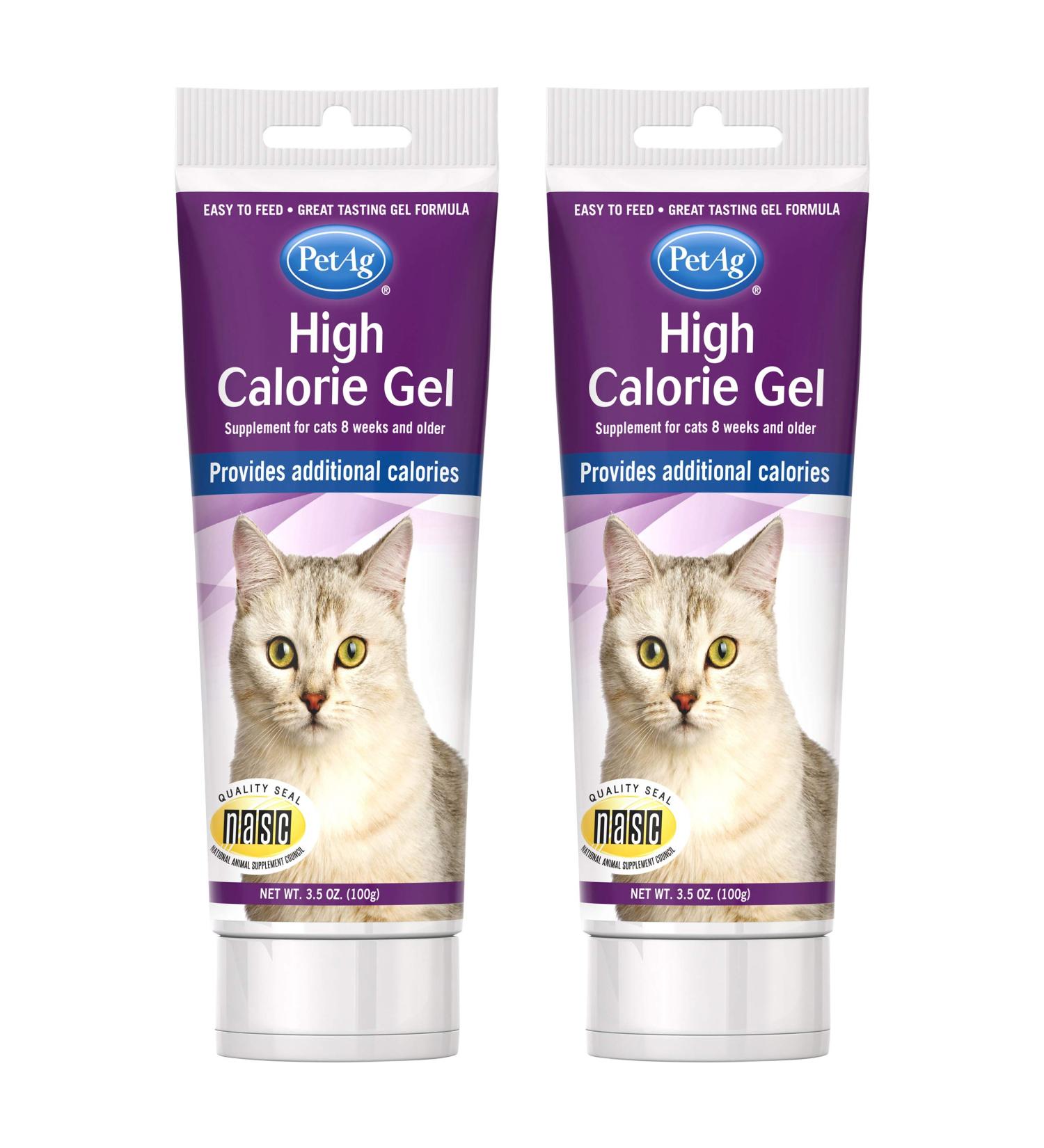 PetAg High Calorie Gel Supplement for Cats - 3.5 oz, 2 Pack - Maintain Optimal Performance Levels for Cats - Buy Online on GoSupps.com