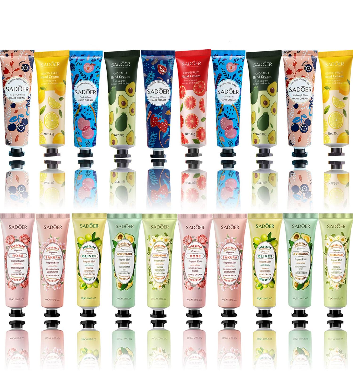 Smilixin 20 Pack Hand Cream Gift Set - Moisturizing Travel Size Lotion for Women, Natural Plant Formula with Aloe - Ideal for Dry Cracked Hands - Buy Online on GoSupps.com