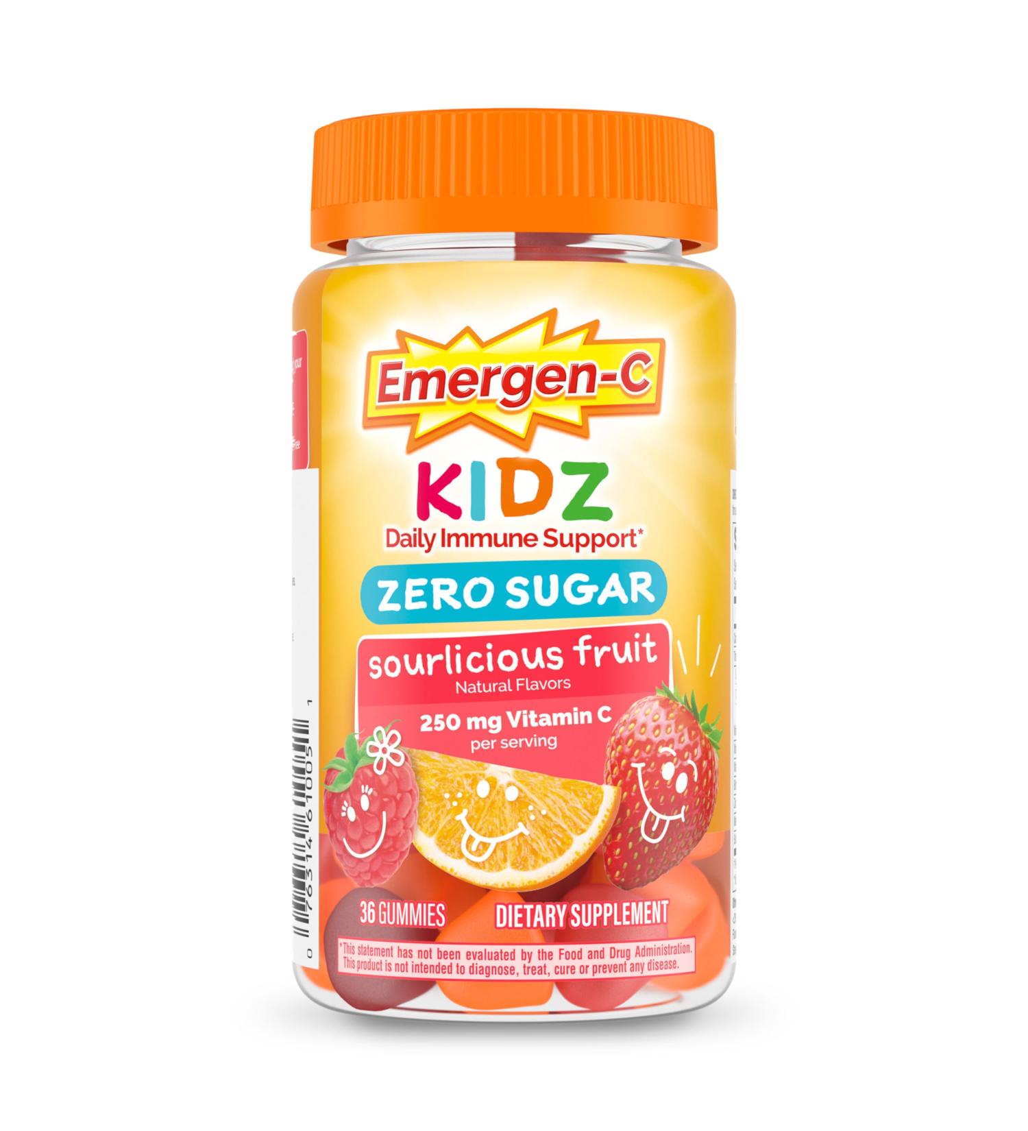 Emergen-C Zero Sugar Immune Support Kidz Gummies 36 Count 36 Count (Pack of 1) - Buy Online on GoSupps.com