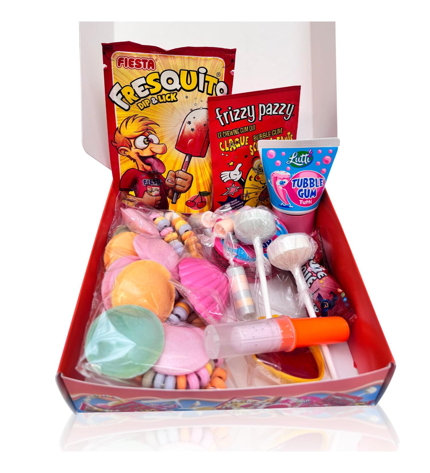  123bonbon Mini Box of 80s Sweets - 13 different flavors to rediscover the joy of 80s sweets - 300g assortment of candies - Buy Online on GoSupps.com