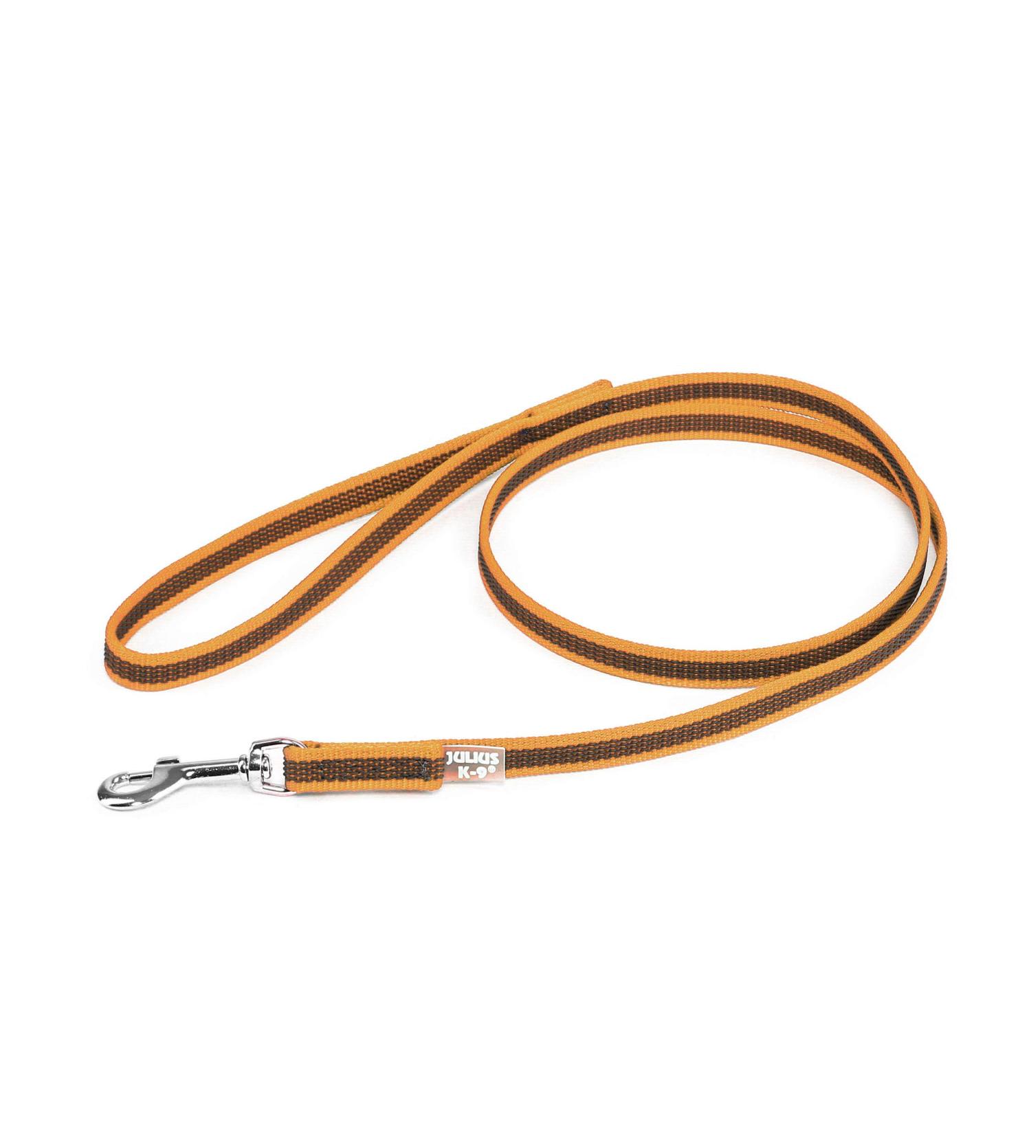 IDC Color & Gray Rubberized Leash - 14mm x 1.2m with Loop | Durable Orange-Gray Pet Leash for Dogs - Buy Online on GoSupps.com