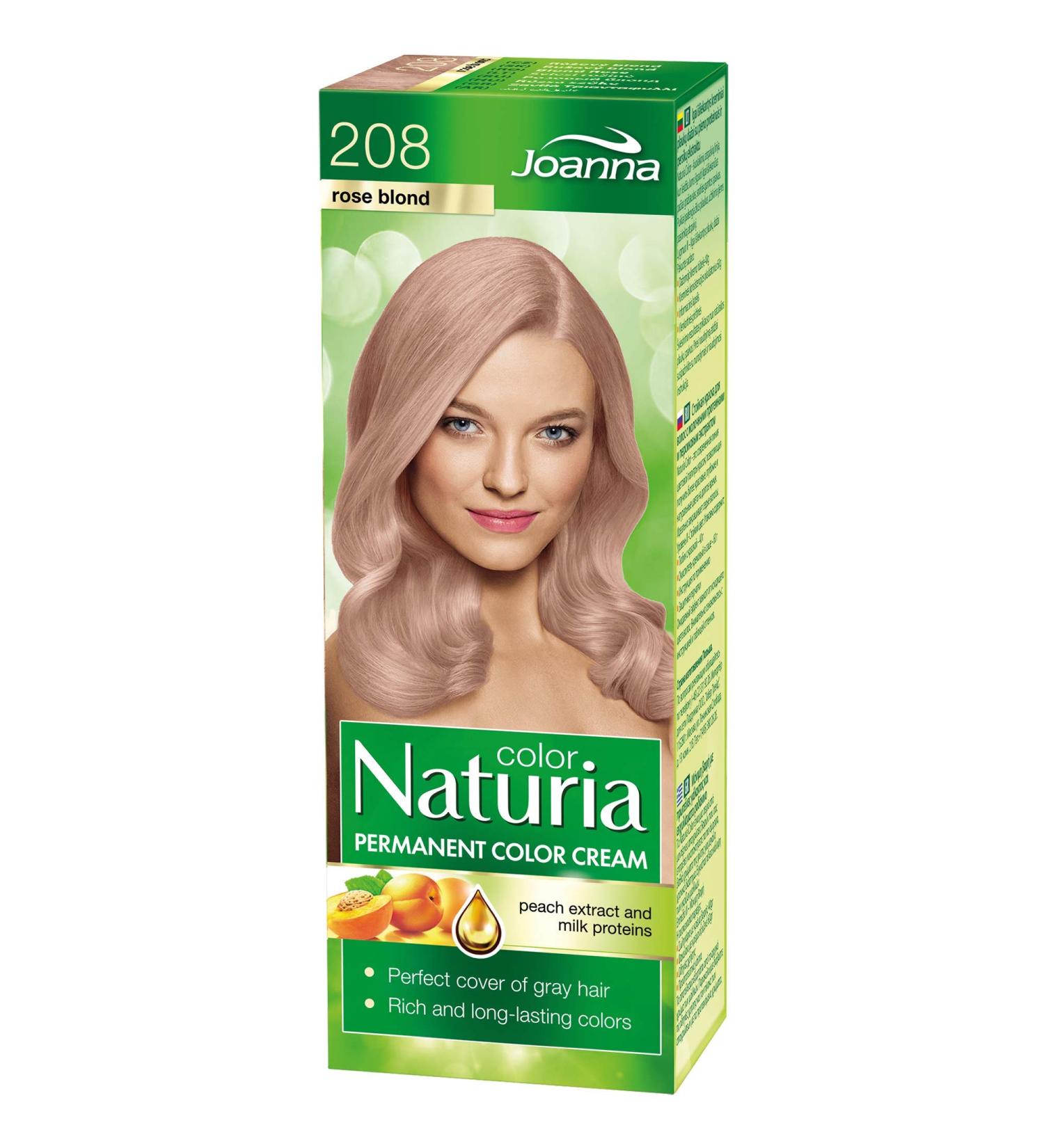 Joanna Naturia Color Permanent Hair Color Cream Goodness of Milk Proteins and Peach Extracts Premium-Quality Hair Dye Provides Soft and Lustrous Hair Long-Lasting Hair Colors Rose Blond - Buy Online on GoSupps.com