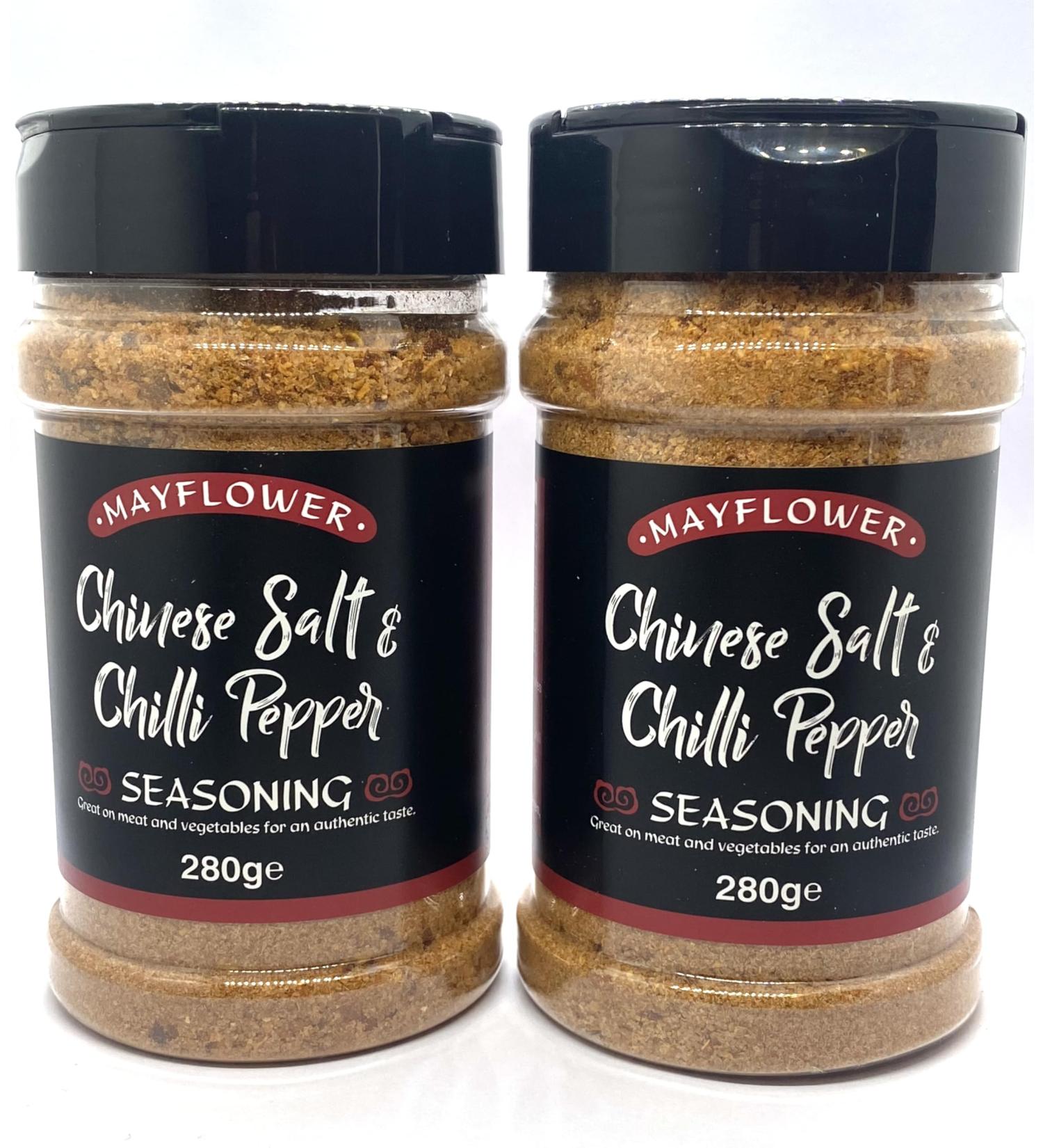 Mayflower Chinese Salt and Chilli Pepper Seasoning Pack of 2 280G Each Perfect For Meals To Add Spice - Buy Online on GoSupps.com