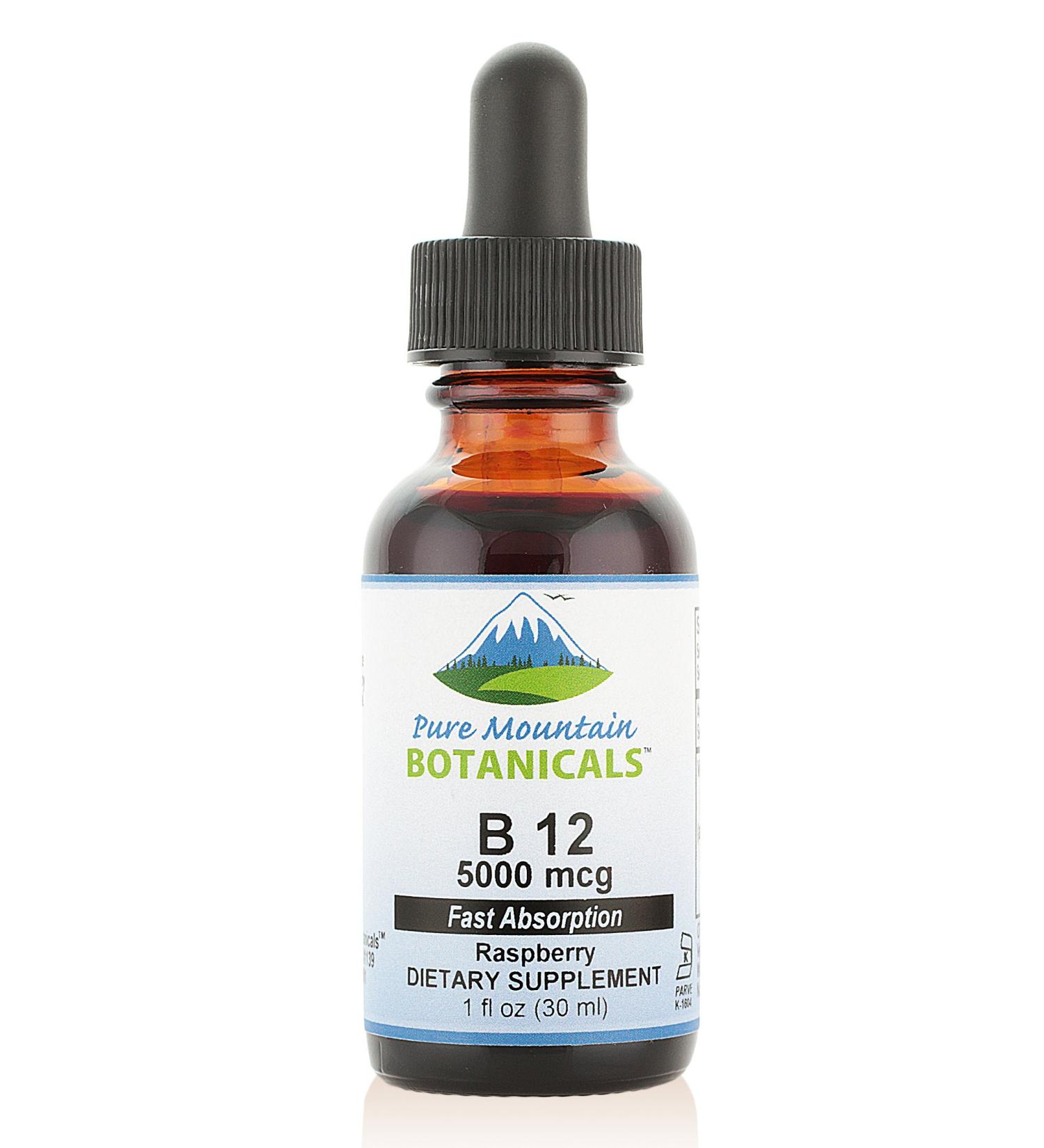 Kosher B12 Vitamin 5000 mcg Drops | Natural Berry Flavor | 1oz Bottle - Buy Online on GoSupps.com