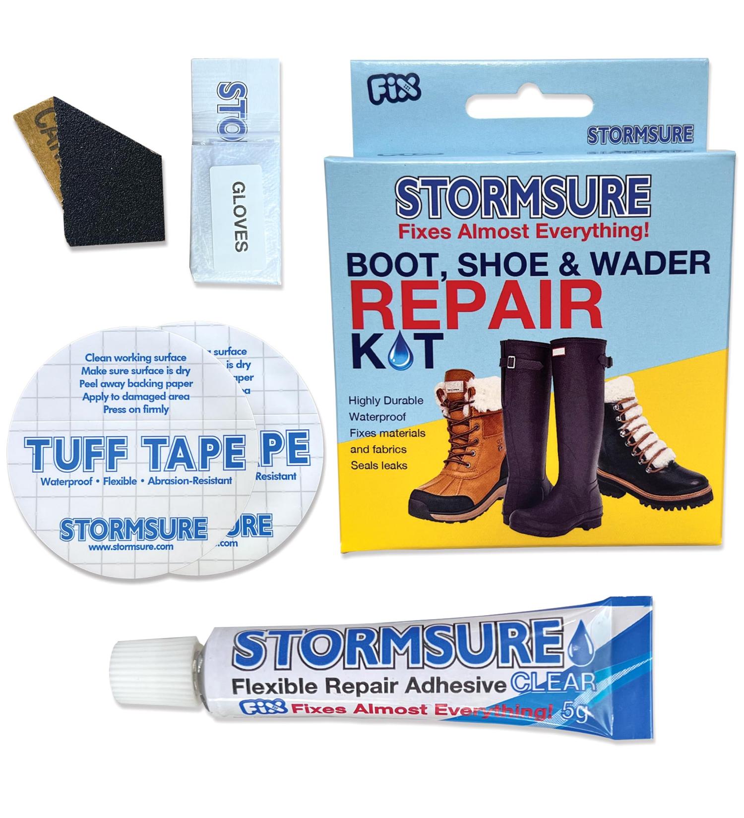 Stormsure All-In-One Footwear Repair Kit: Premium Boot Shoe & Wader Restoration Set for Durable & Waterproof Fixes - Buy Online on GoSupps.com
