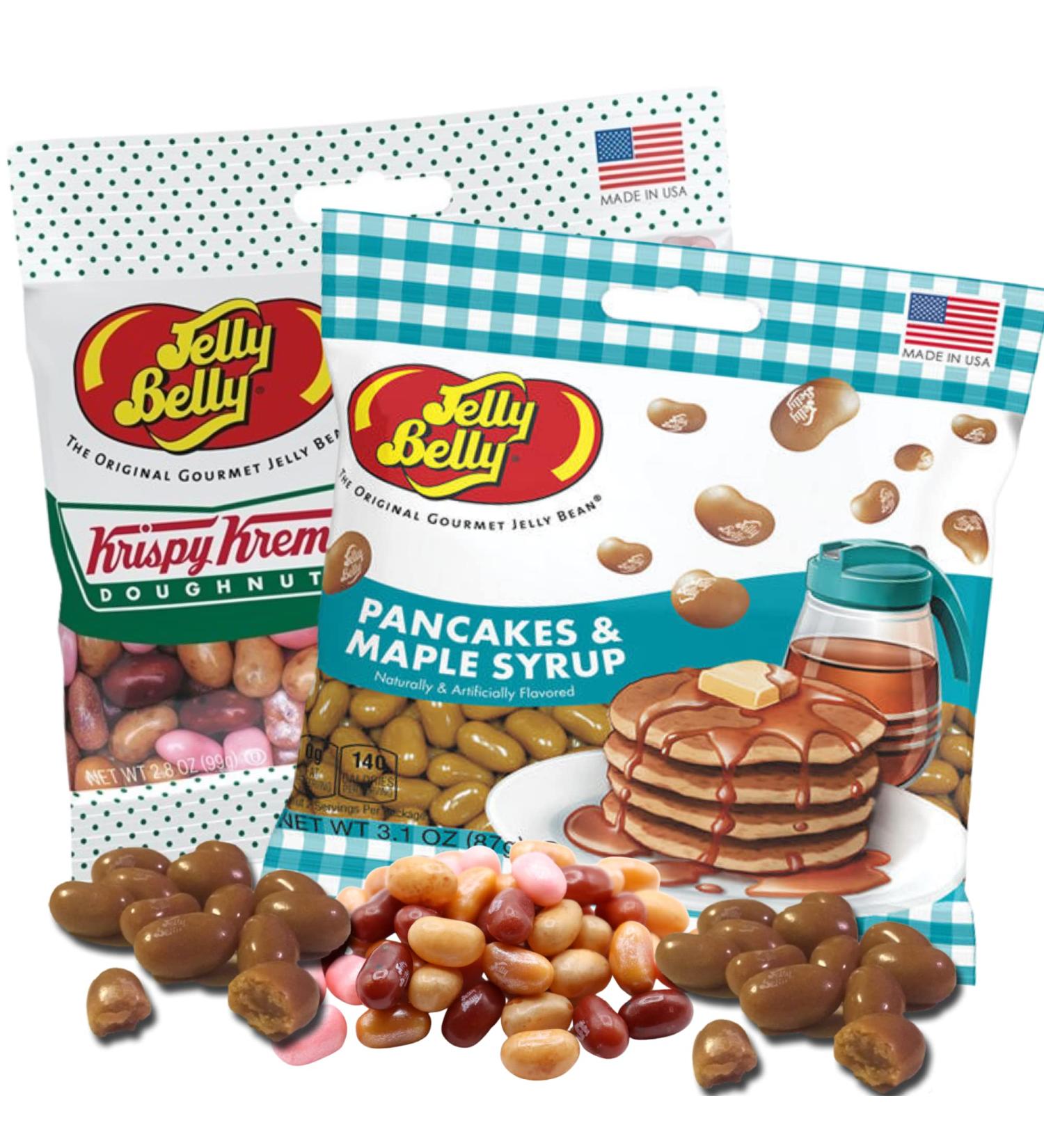Jelly Bean Ultimate Breakfast Assortment: Krispy Kreme & Pancake Flavored Beans for Gift Giving - Pack of 2 - Buy Online on GoSupps.com