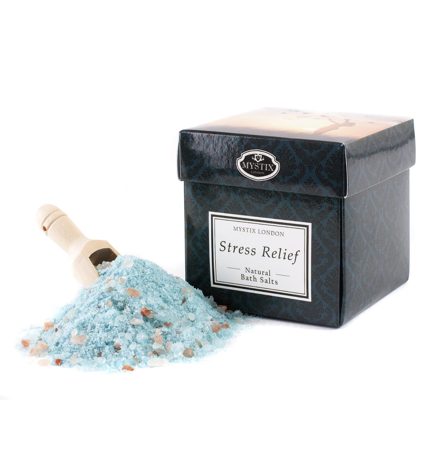 Buy 100% Natural Stress Relief Bath Salts | Epsom Dead Sea & Himalayan Pink Salts | Handmade in UK | Ideal Gift | International Shipping - Buy Online on GoSupps.com