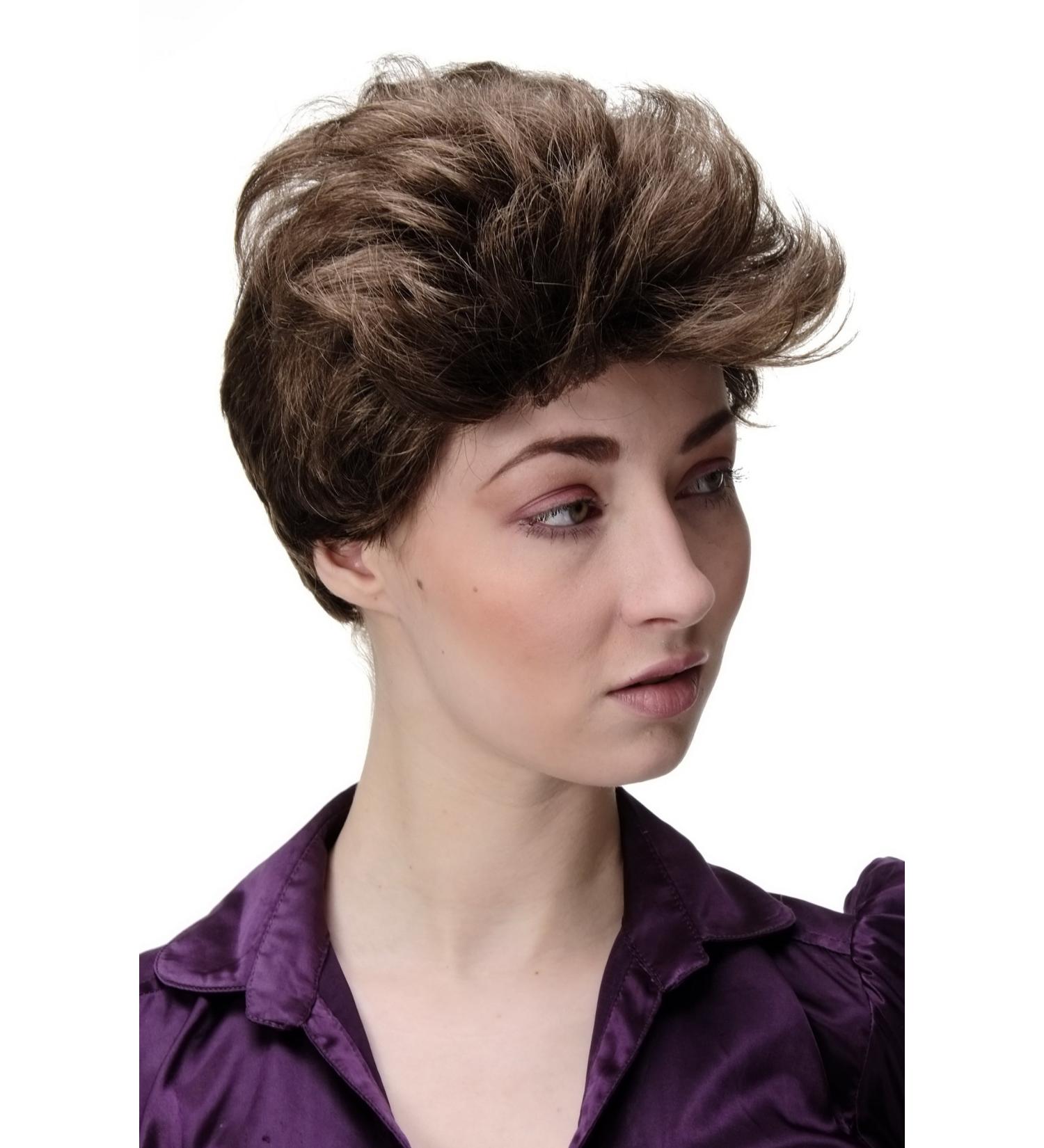 WIG ME UP Short Brown Brunette Wig GFW1645-8 | Cheeky Teased Ladies Hairstyle - Shop Internationally! - Buy Online on GoSupps.com