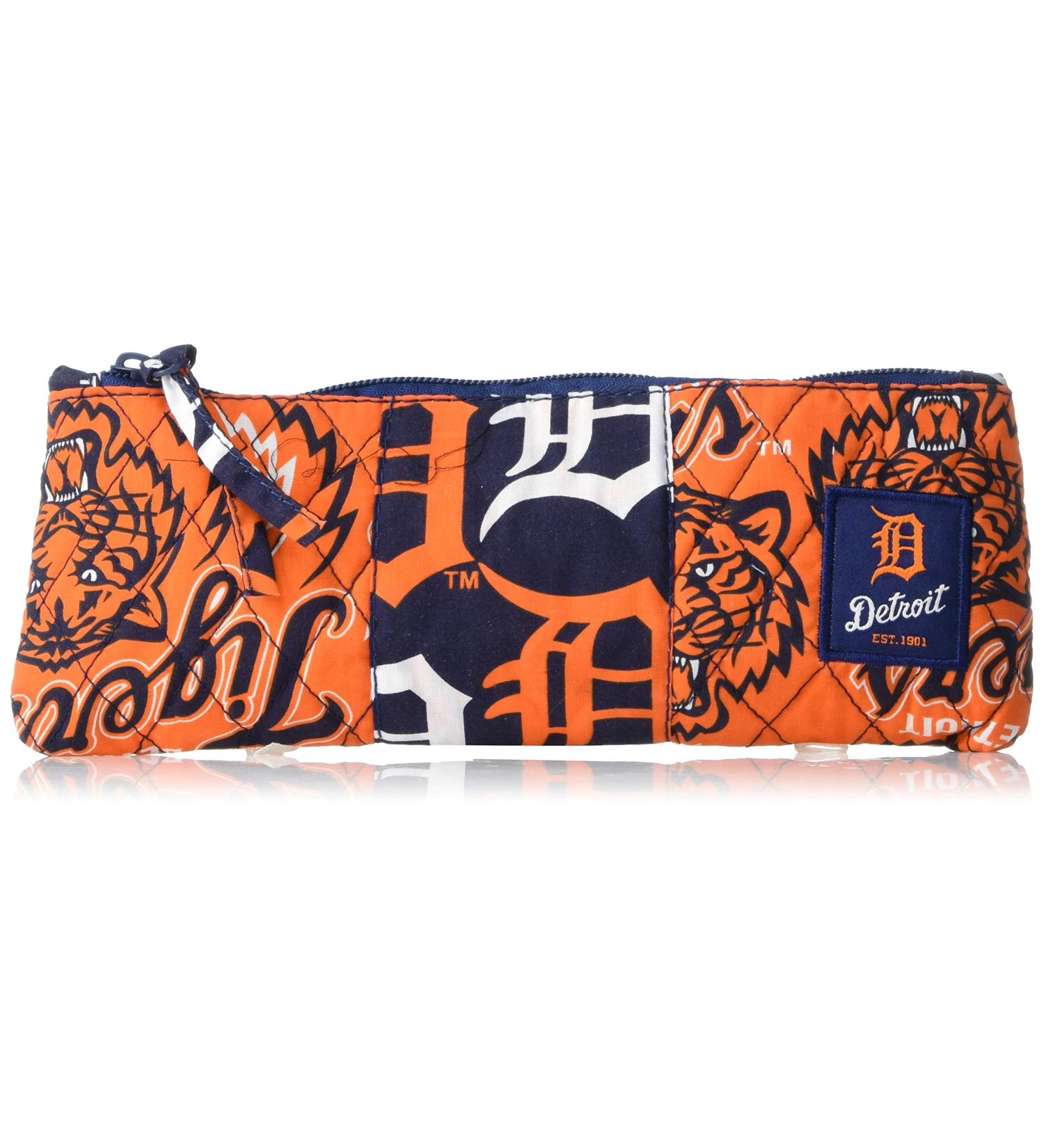 FOCO MLB Unisex 2011 Fabric Pencil Case-2Nd Line Detroit Tigers One Size Team Color
