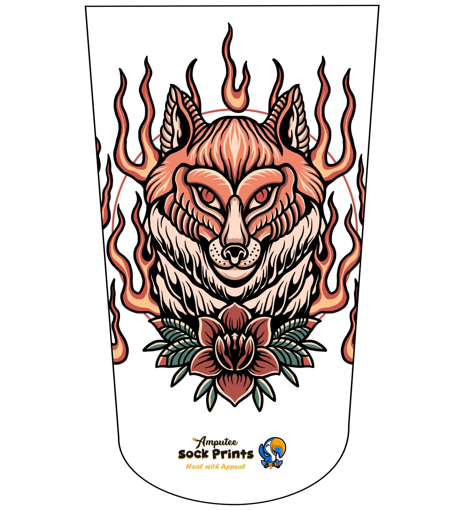 Heal with Appeal Flaming Fox V1 3Ply Amputee Stump Sock - Buy Online on GoSupps.com