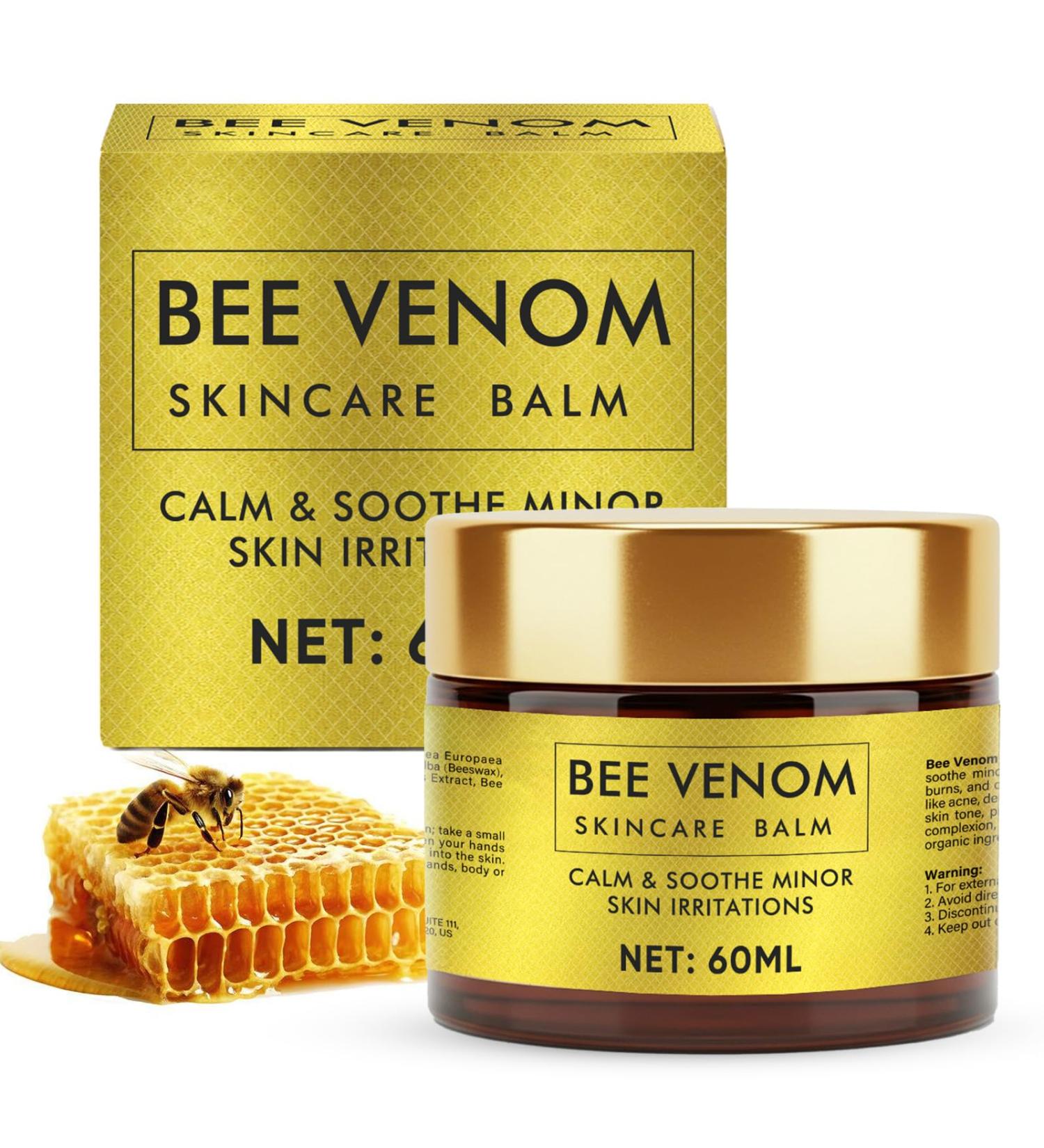 Bee Venom Skin Treatment Cream Natural Face Lifting and Firming Reduces Skin Blemishes Gentle and Non-Irritating for All Skin Types 60ml 2 Ounce (Pack of 1) - Buy Online on GoSupps.com