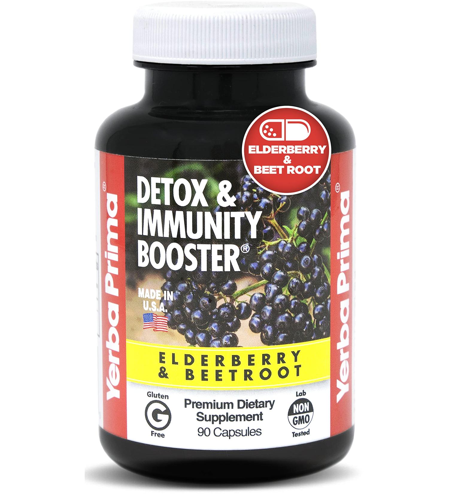 Yerba Prima Detox & Immunity Booster - 90 Capsules for Optimal Health - Buy Online on GoSupps.com