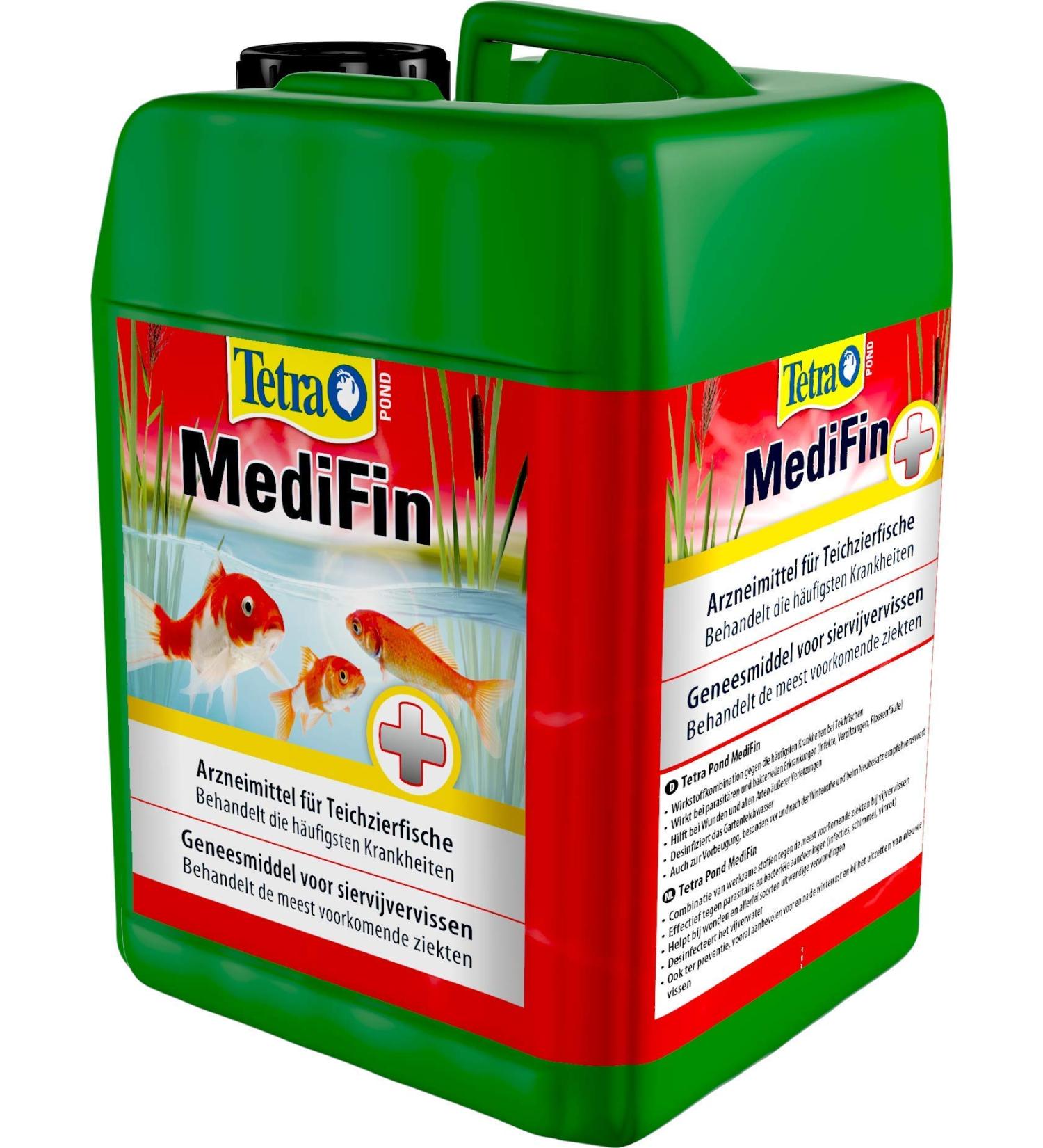 Tetra Pond Medifin 3L - Advanced Medication for Pond Fish Disease Prevention & Disinfection | International Shipping - Buy Online on GoSupps.com