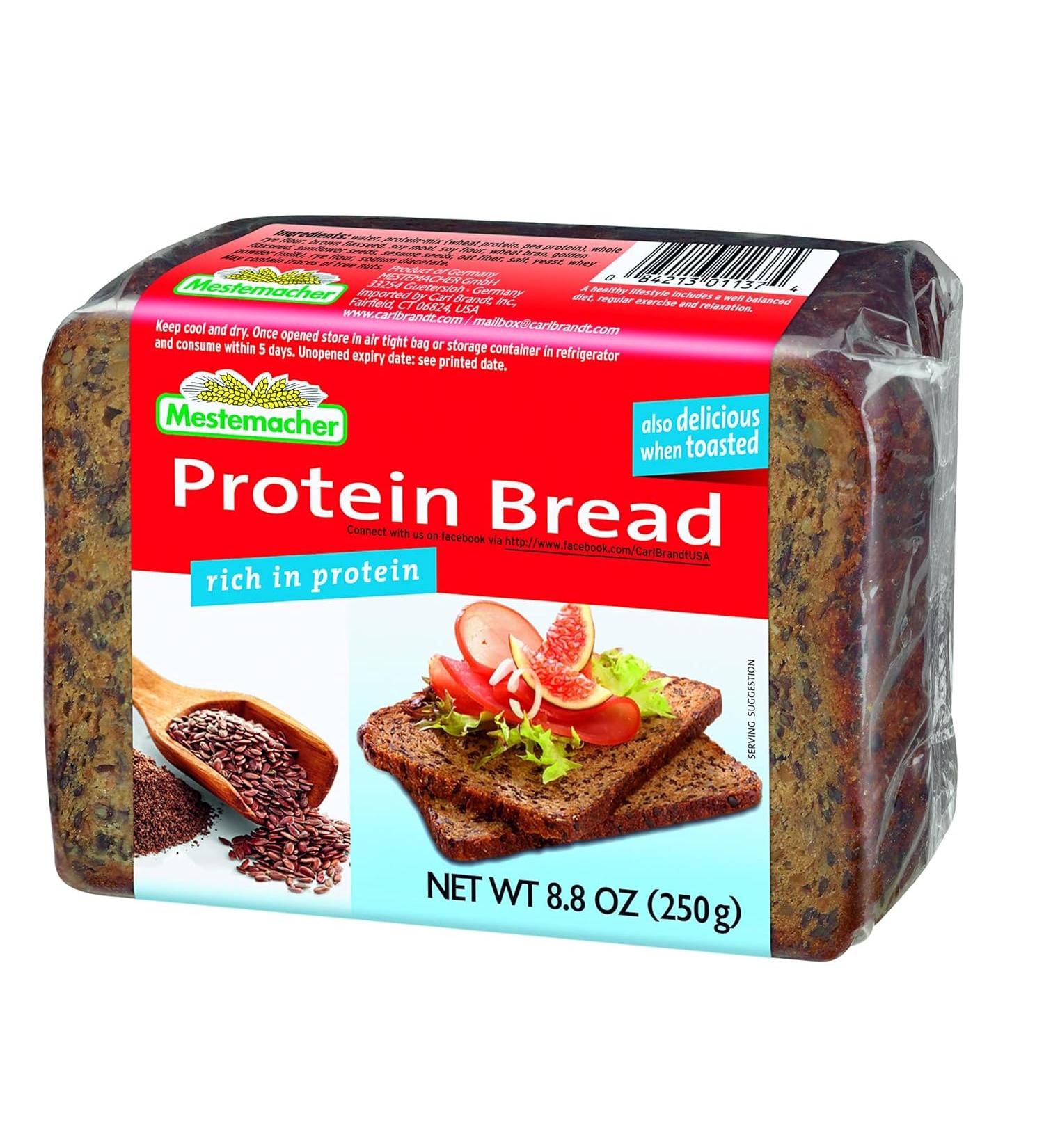 Mestemacher Protein Bread - 8.8 Oz - Pack of 9 - Buy Online on GoSupps.com