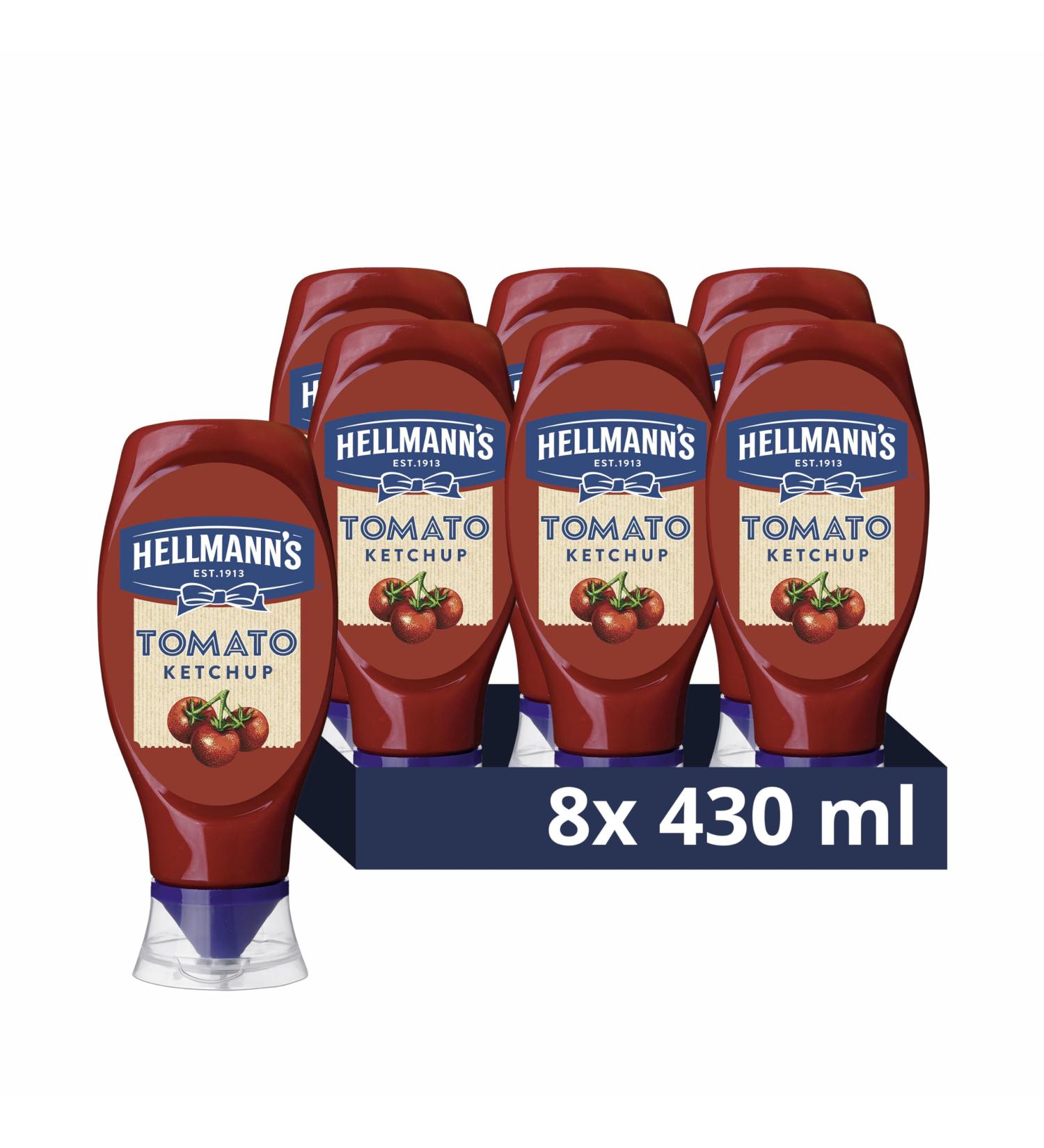 Hellmann's Hellmanns Tomato Ketchup 8x430ml - Buy Online on GoSupps.com