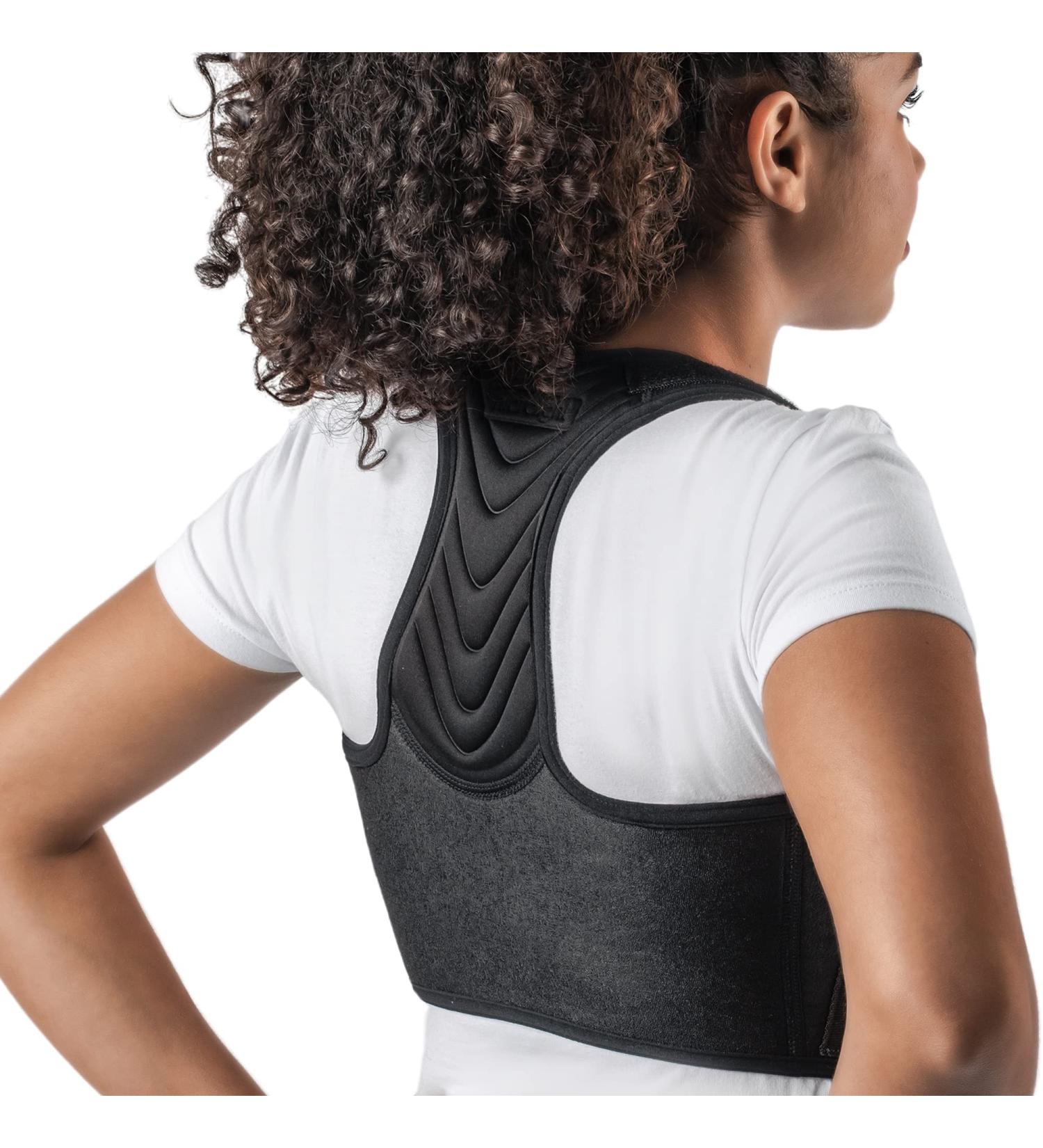 Boost Upper Back Brace - Adjustable Posture Corrector for Pain Relief & Support - X-Large Black for Men & Women - Buy Online on GoSupps.com