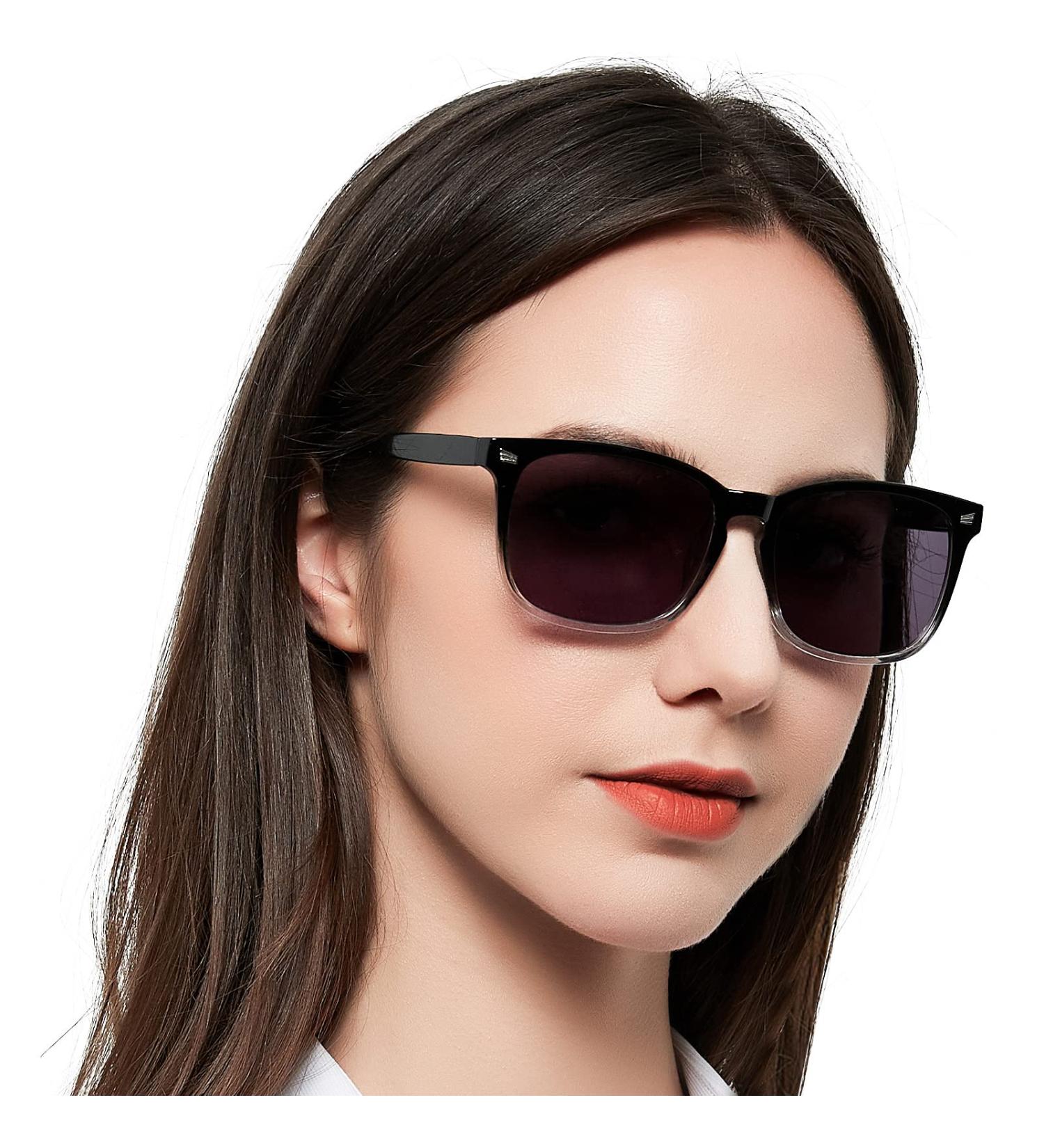 MARE AZZURO 2.75 Reader Sunglasses for Women - Stylish Outdoor Sun Reading Glasses (Black & Clear) - Perfect for All Prescriptions 1.00 to 4.00 - Buy Online on GoSupps.com