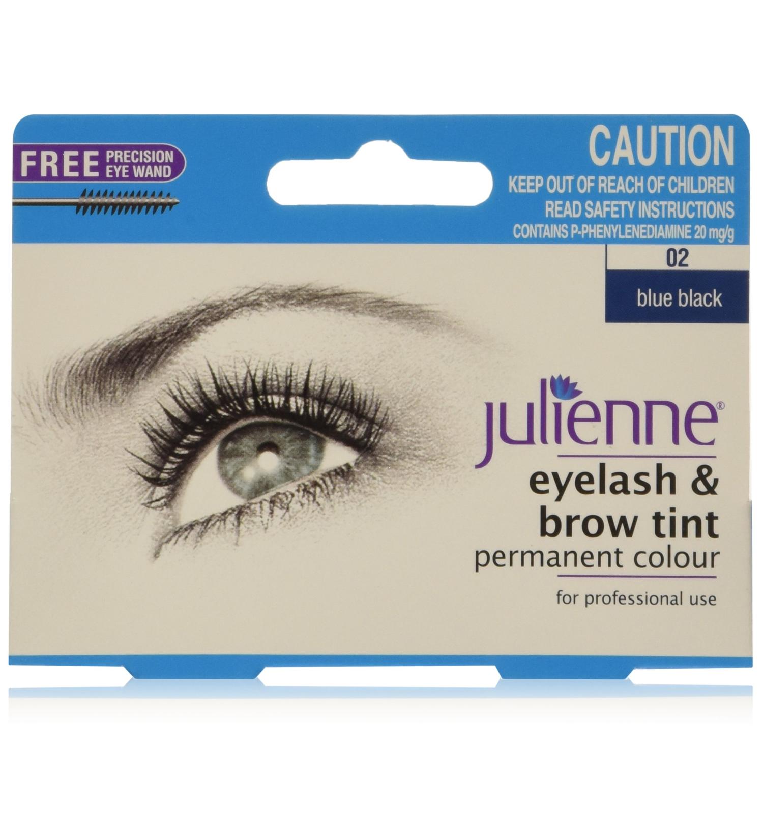 Julienne Permanent Blue Black 02 Colour Tint 15ml - Eyelash & Eyebrow - Buy Online on GoSupps.com