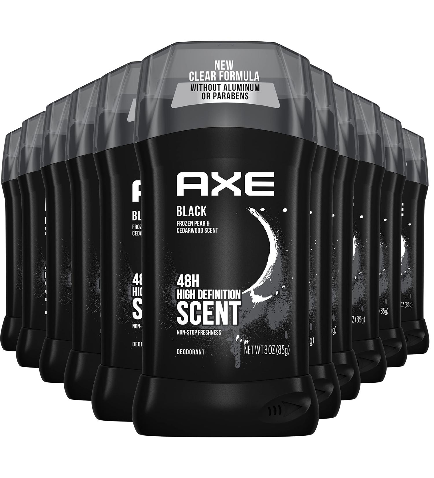 AXE Aluminum-Free Deodorant Stick for Men - Black Frozen Pear & Cedarwood Scent - 3oz (12 Count) - Buy Online on GoSupps.com