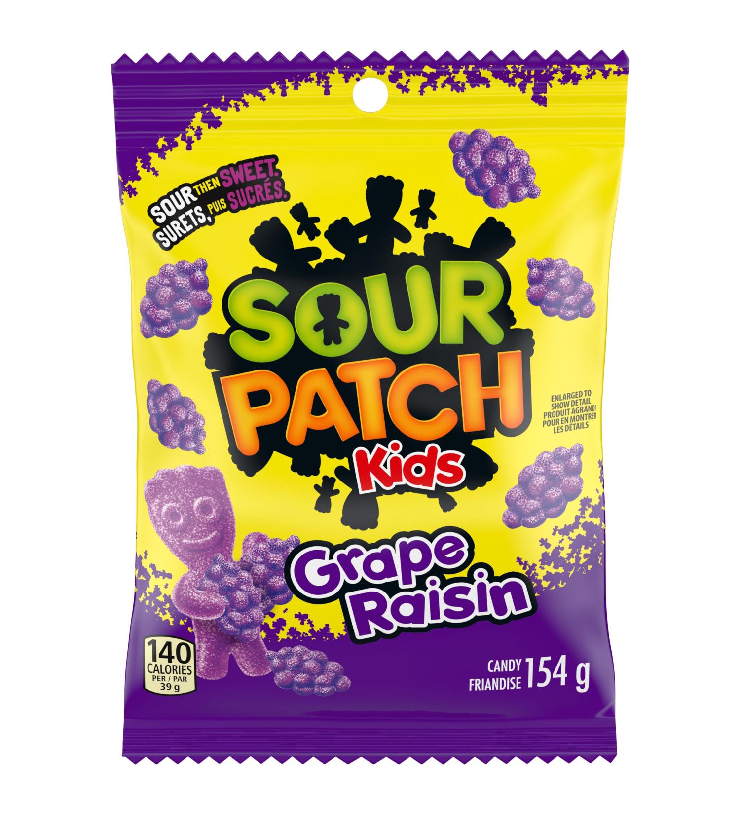 Sour Patch Kids gape Candy Sour then Sweet Gummy Candy 154 g Grape 154g - Buy Online on GoSupps.com