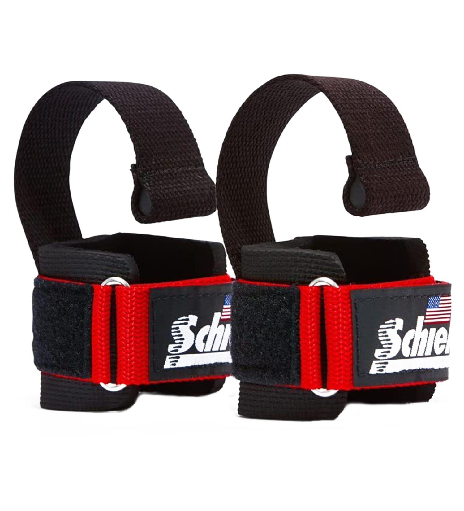 Buy Schiek Lifting Straps with Wrist Protection & Dowel - Red | International Shipping Available - Buy Online on GoSupps.com