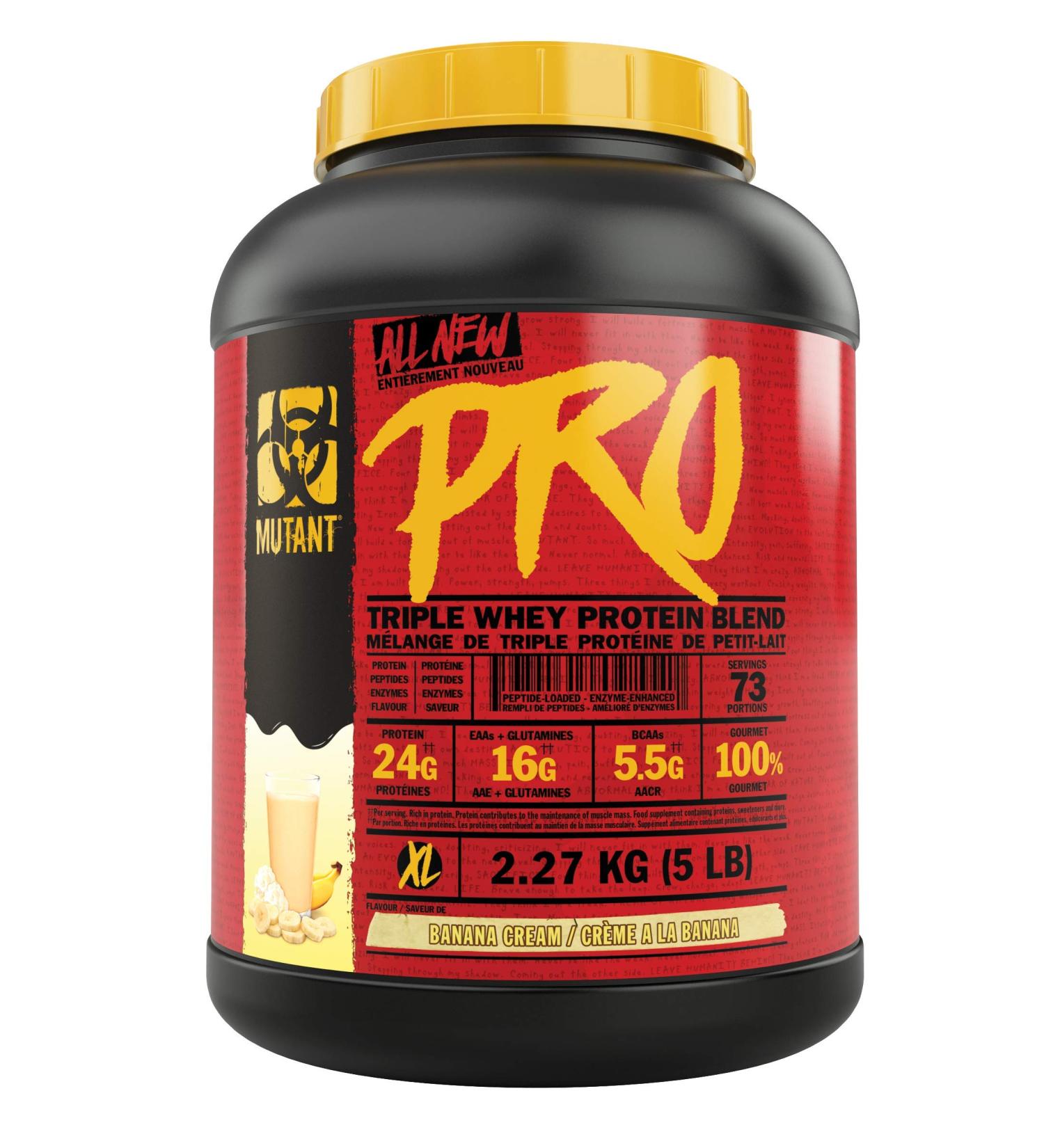Buy Mutant Pro Banana Cream 5lbs | Premium Protein Powder for Optimal Performance - International Shipping Available - Buy Online on GoSupps.com