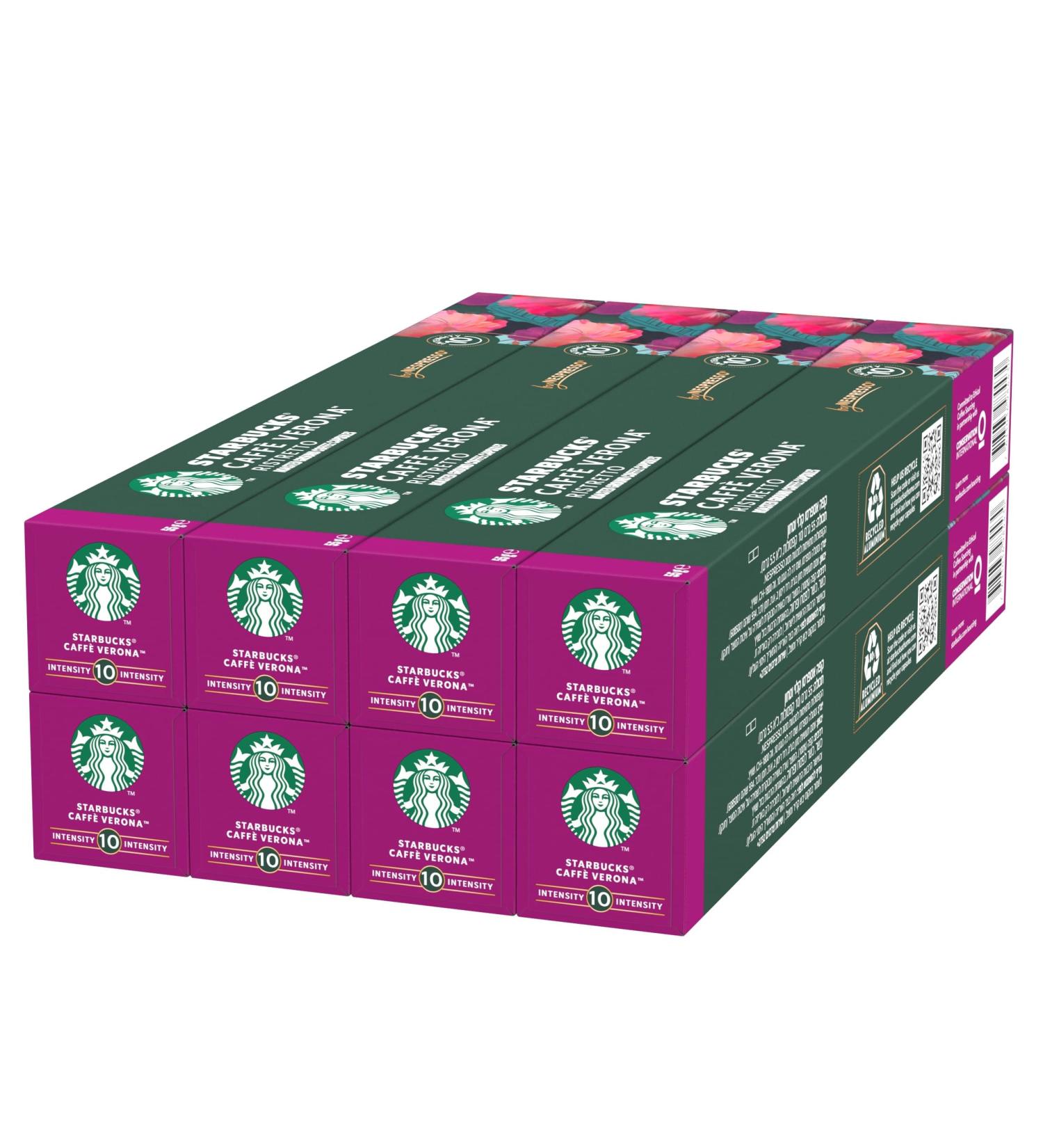 STARBUCKS Caff Verona Nespresso Dark Roast Coffee Capsules | 80 Count Pack - Premium International Shipping - Buy Online on GoSupps.com