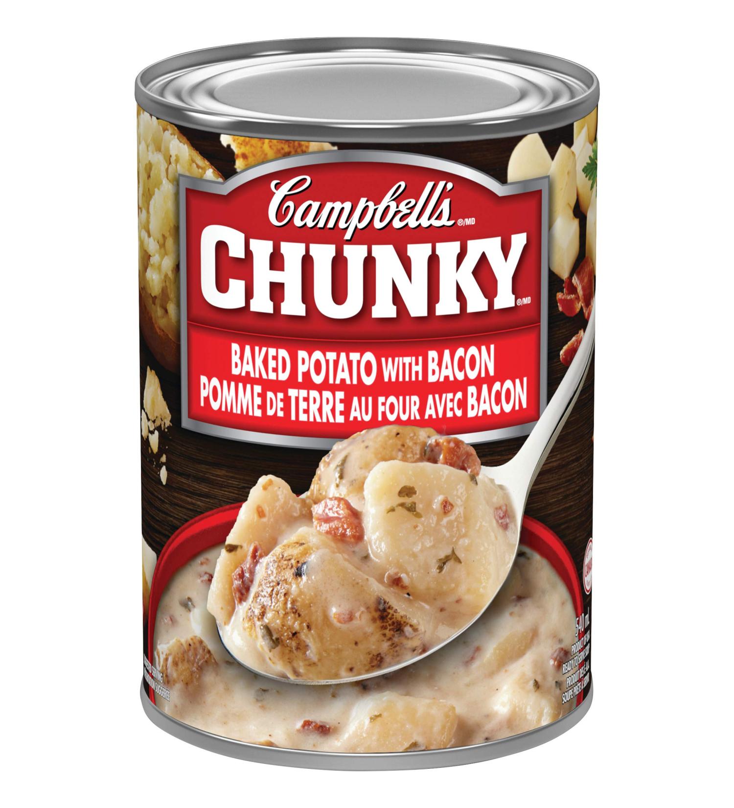 Campbell's Chunky Soup Baked Potato with Bacon 540ml 18.25oz - Canadian Comfort Food - Buy Online on GoSupps.com