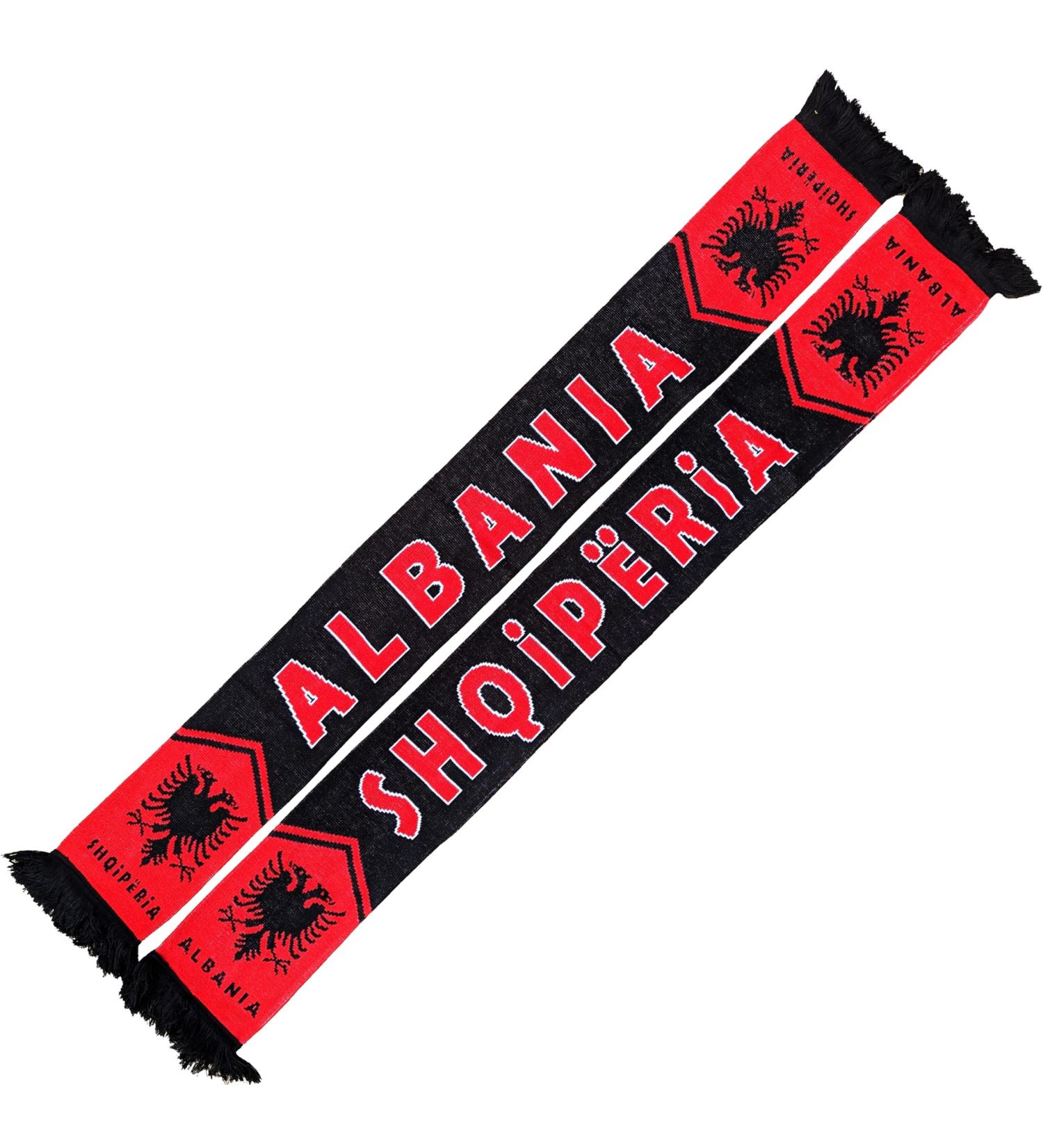 Generic Albania Albania Shqiperia Scarf 2.0 (knitted scarf) for World Cup European Championship football scarf cult scarf souvenir scarf