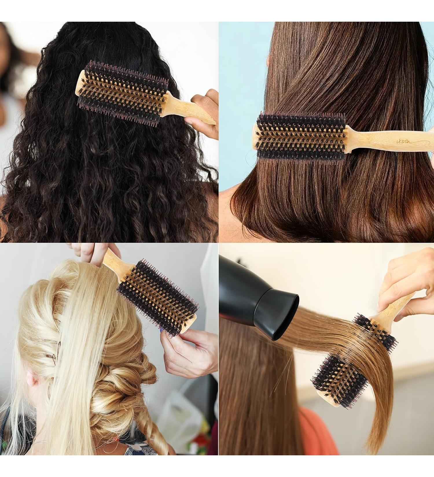 Vista Round Hair Brush - Large Bamboo - Buy Online on GoSupps.com