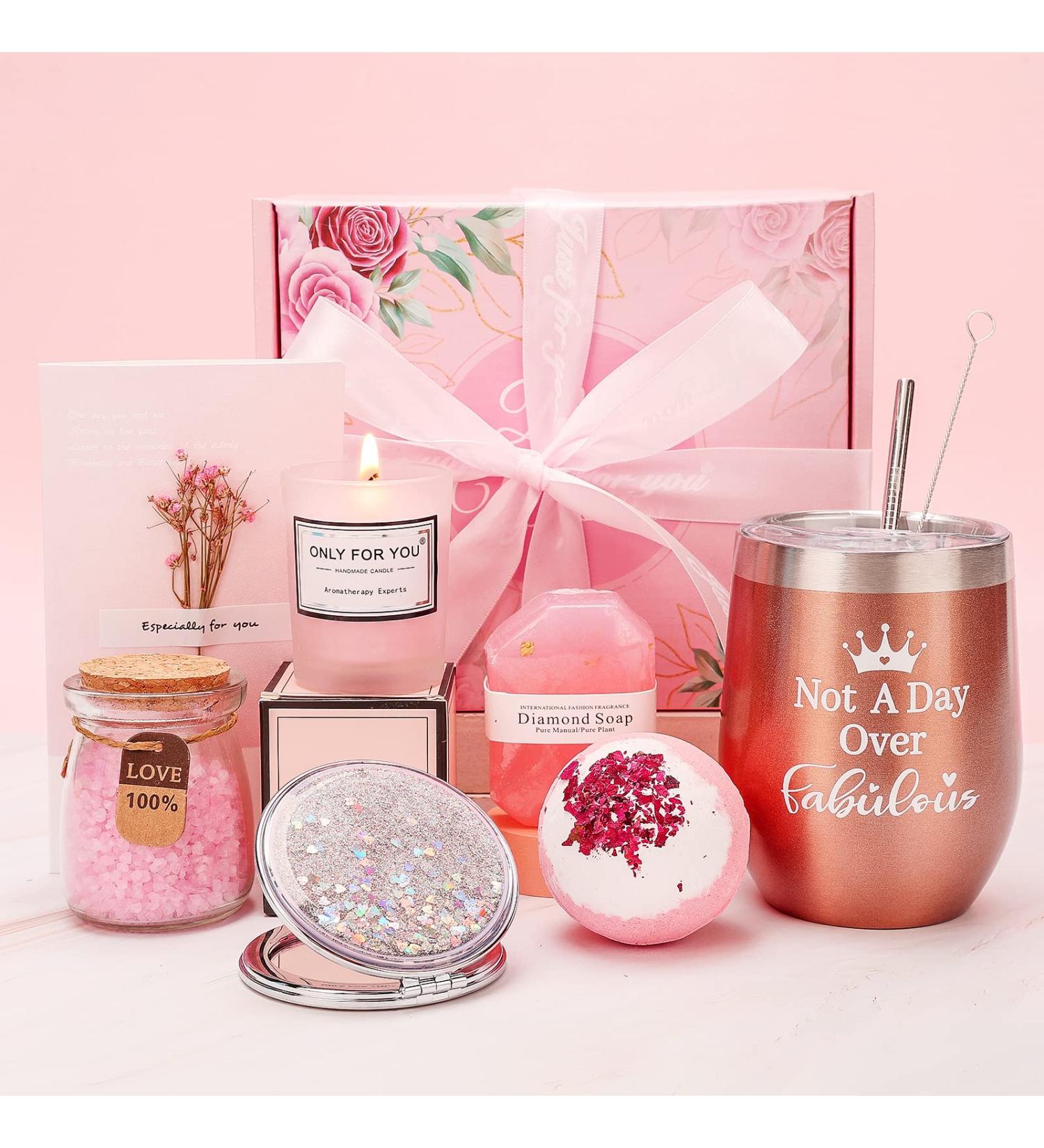 Birthday Gifts for Women  Relaxing Spa Gift Basket Set.Unique Gifts Ideas for Women Mom Sister Best Friend Gifts for Friends Female Gifts for Women Who Have Everything. - Buy Online on GoSupps.com
