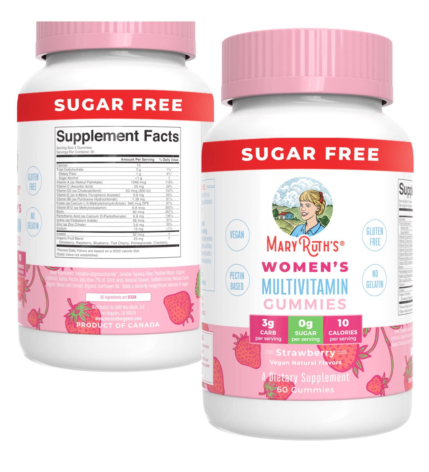 Mary Ruth's Women's Multivitamin Gummies 60 CT - Essential Daily Support - Buy Online on GoSupps.com
