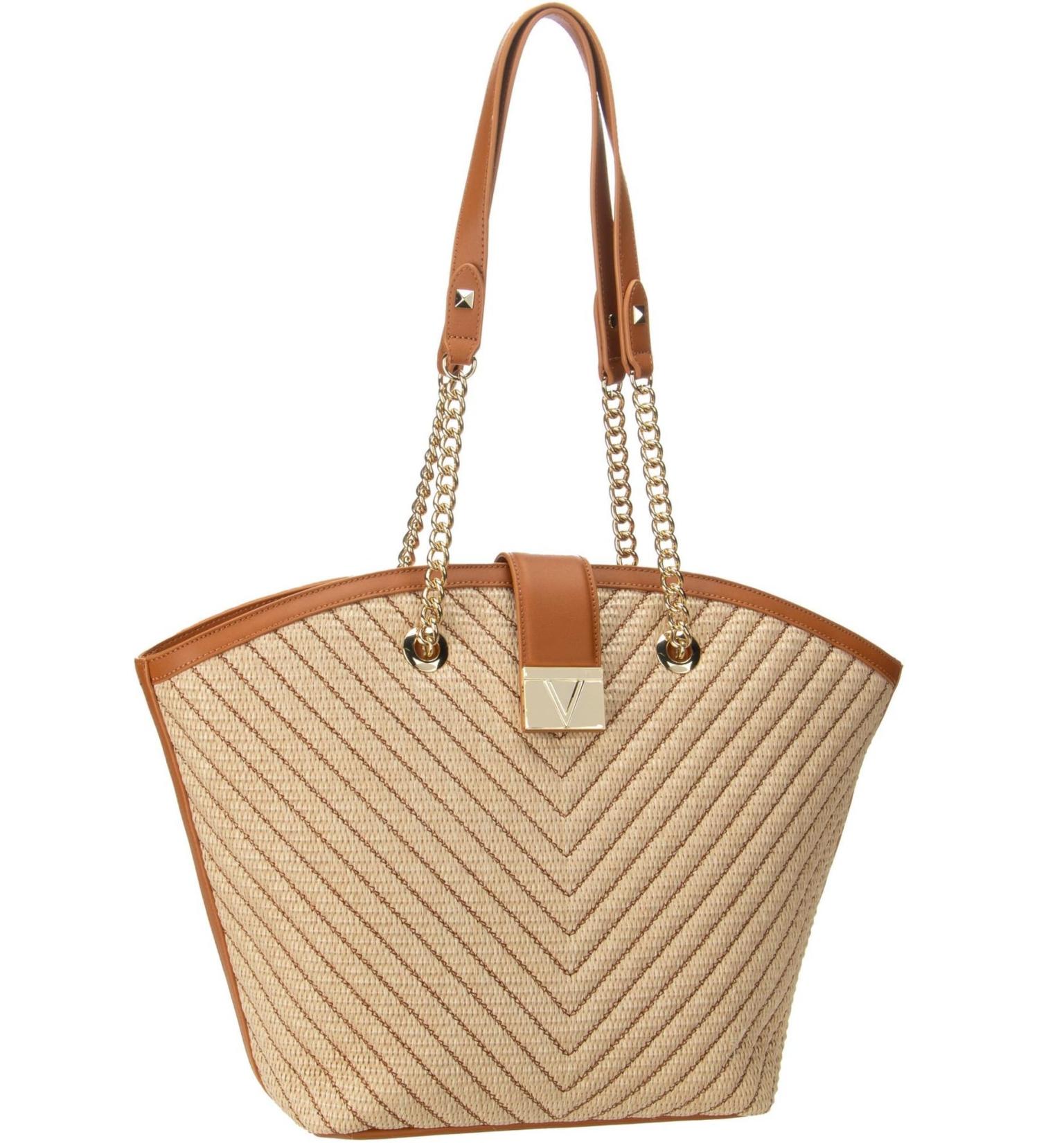 Valentino Shopper Tribeca R01 Natural/Leather - Luxury Designer Bag | International Shipping Available - Buy Online on GoSupps.com