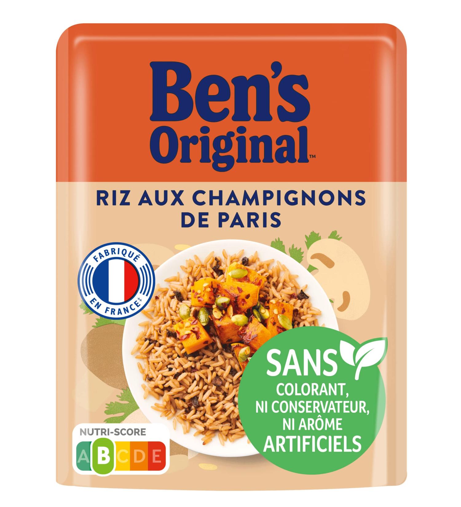 Ben's Original Rice with Paris Mushrooms 2 min (1x 220g) - Buy Online on GoSupps.com
