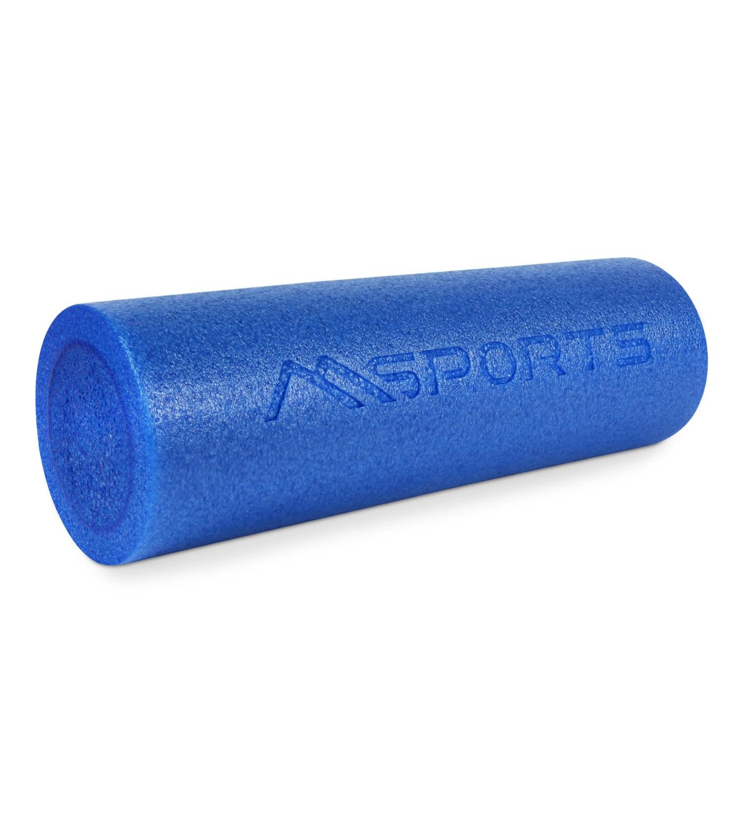 Premium Yoga Roll & Pilates Fascia Roller - 90 x 15 cm - Blue for Stretching & Recovery - Buy Online on GoSupps.com