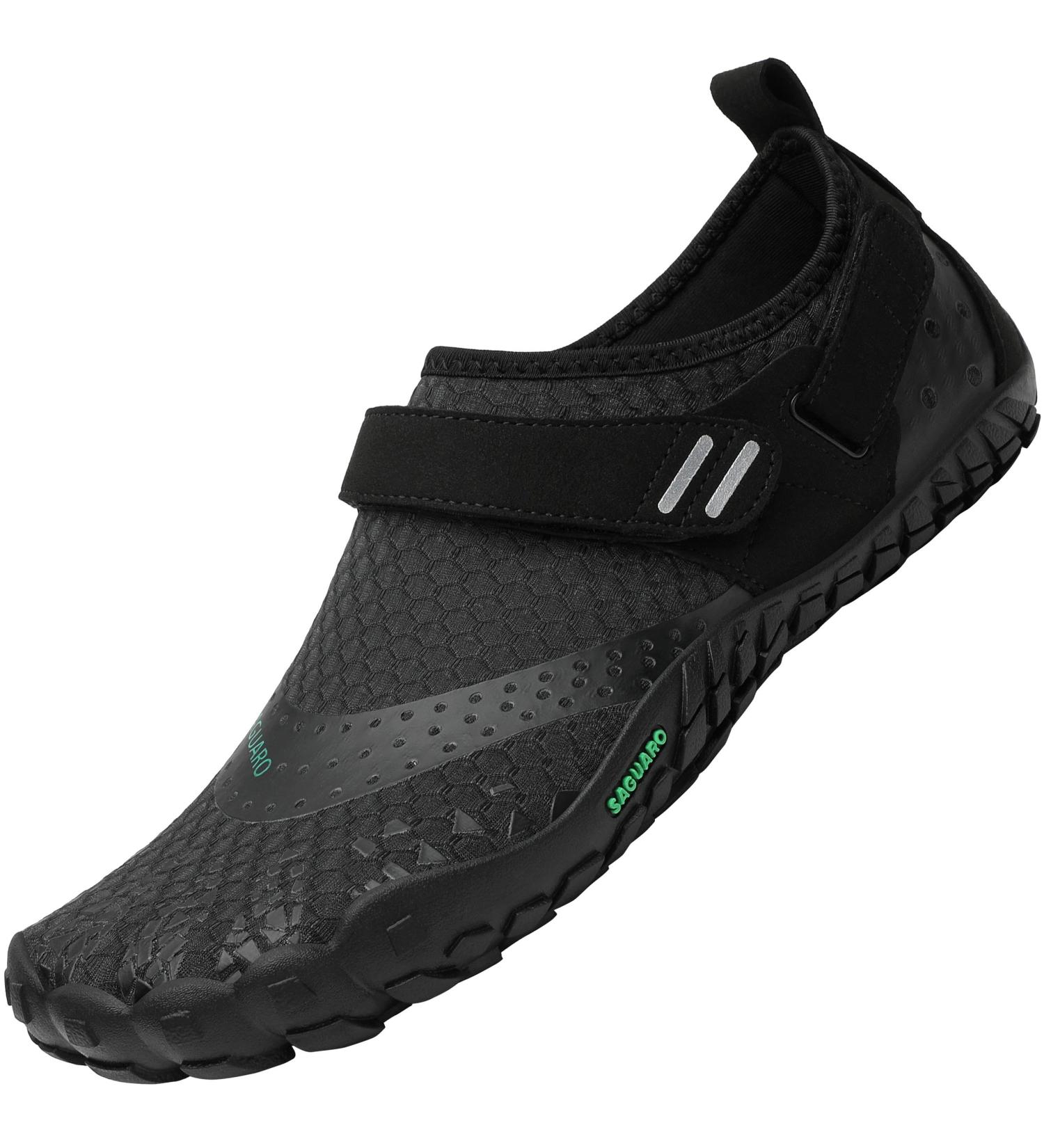 Buy Saguaro Men's & Women's Barefoot Shoes - Breathable Slipproof Aquasium Bathing & Trail Shoes | Light Fitness Footwear in Sizes 36-48 (38 EU) - Black - Buy Online on GoSupps.com