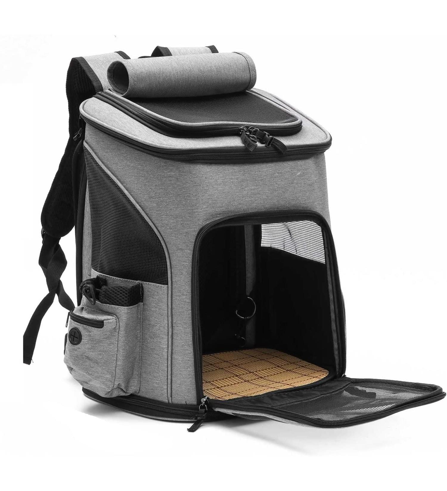 Cat Carrier Backpack Expandable Pet Carrier Airline Approved with Ventilated Breathable Mesh.Carrier for Cats AND Dogs with Leash Attachments and Washable Mat.Especially Designed For Pet Travelling. - Buy Online on GoSupps.com