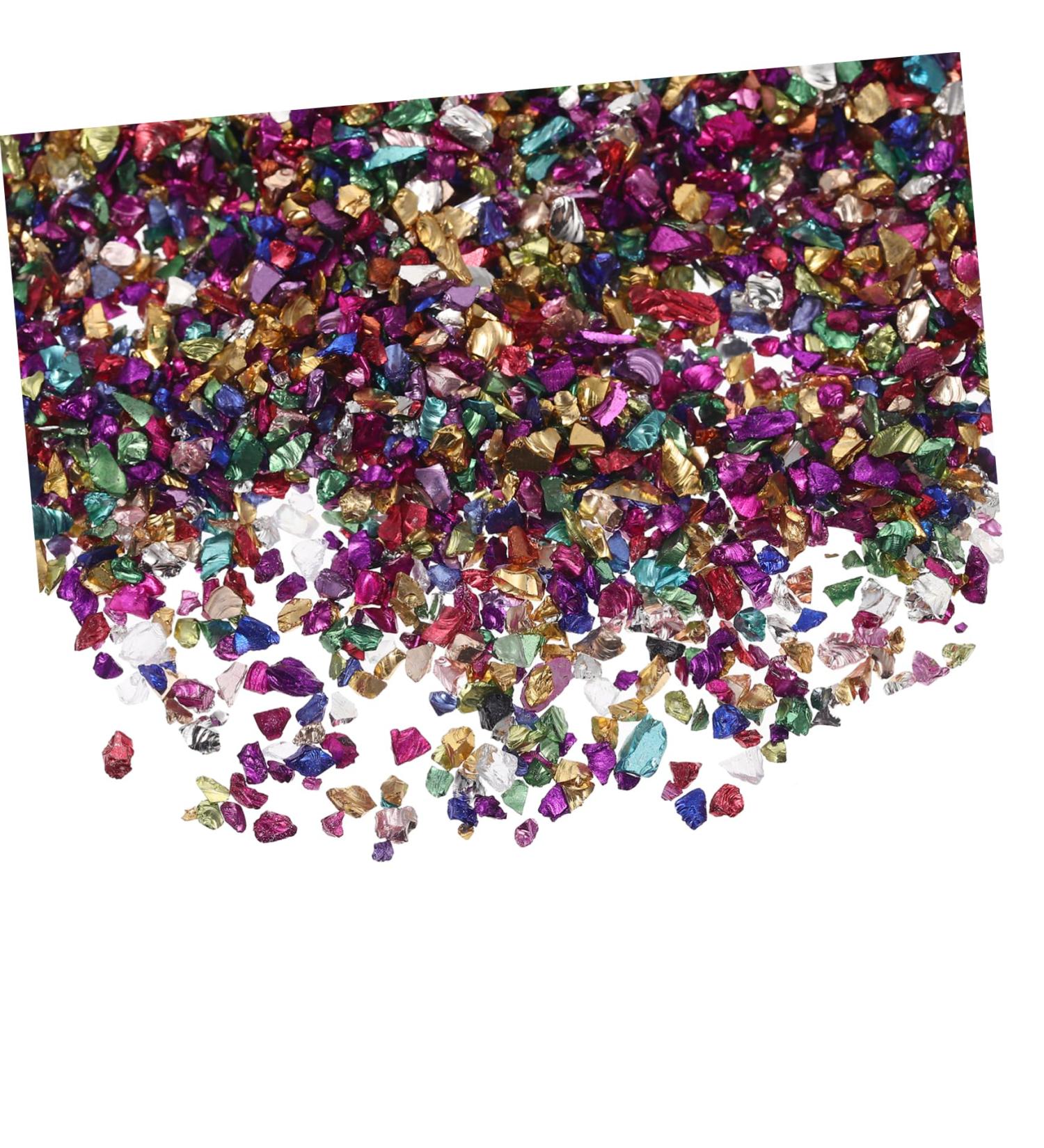 Beaupretty Metallic Chips 1 Glass Chip Nail Stickers 3d Flash Colored Vases 0.5X0.3cm Colorful - Buy Online on GoSupps.com