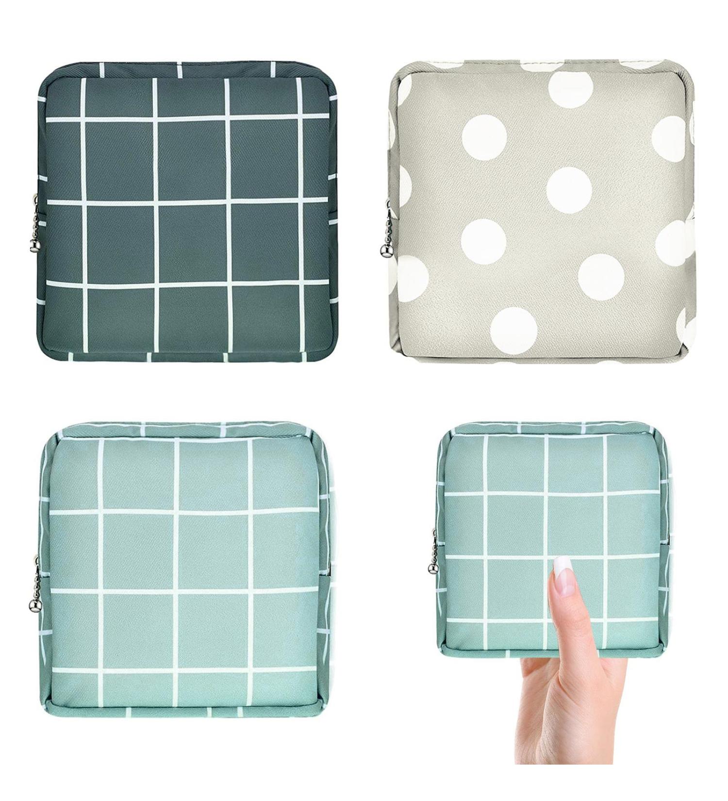 KALIONE Period Pad Pouch 3 Pcs - Sanitary Napkin Holder & Storage Bag for Feminine Pads - First Period Kit for Teen Girls & Women - Buy Online on GoSupps.com