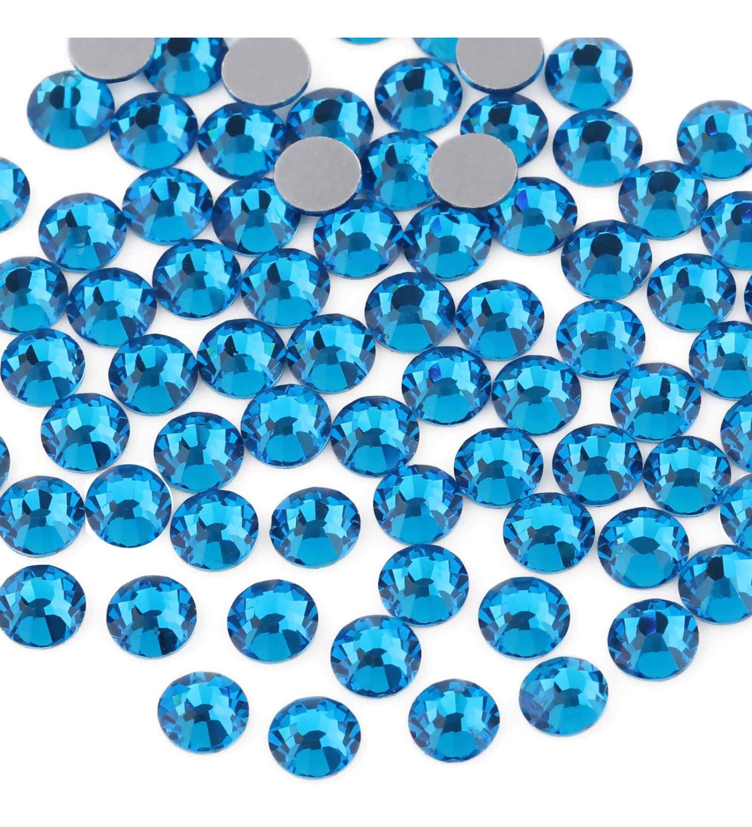 Beadsland 1440 Pieces Capri Blue SS10 Flat Back Rhinestones for Nails - Nail Crystals & Nail Art Supplies - Buy Online on GoSupps.com