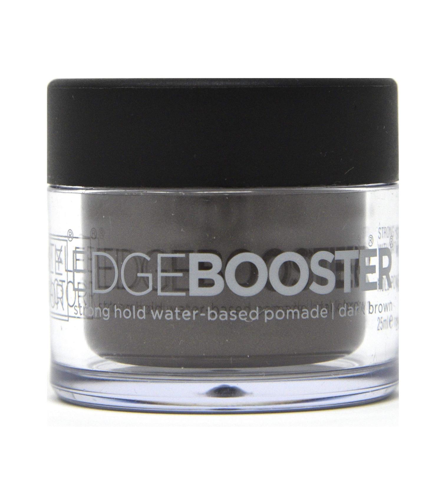 Style Factor Edge Booster Hideout Hair Pomade Hold Color Gel 0.8oz Natural Black (Dark Brown)